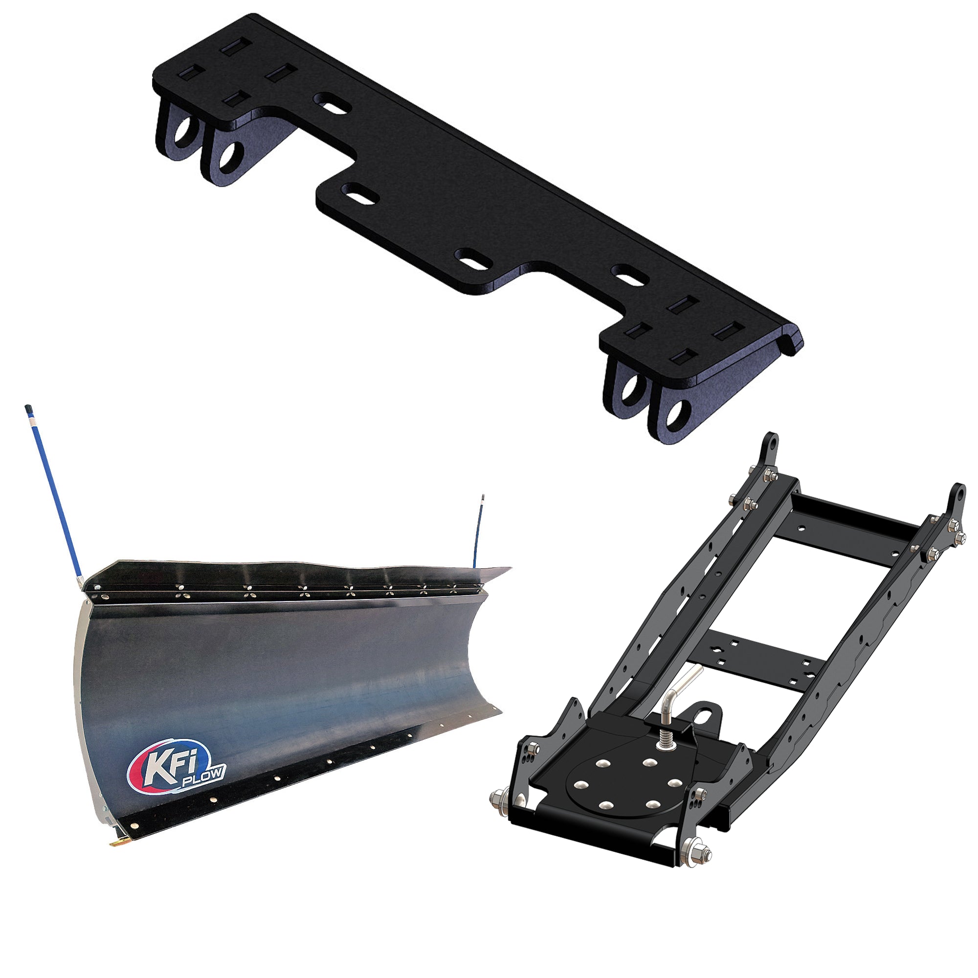 KFI UTV Snow Plow Kit For Bennche T-Boss 550 2018-2023-72" Pro-Poly Blade - 105872