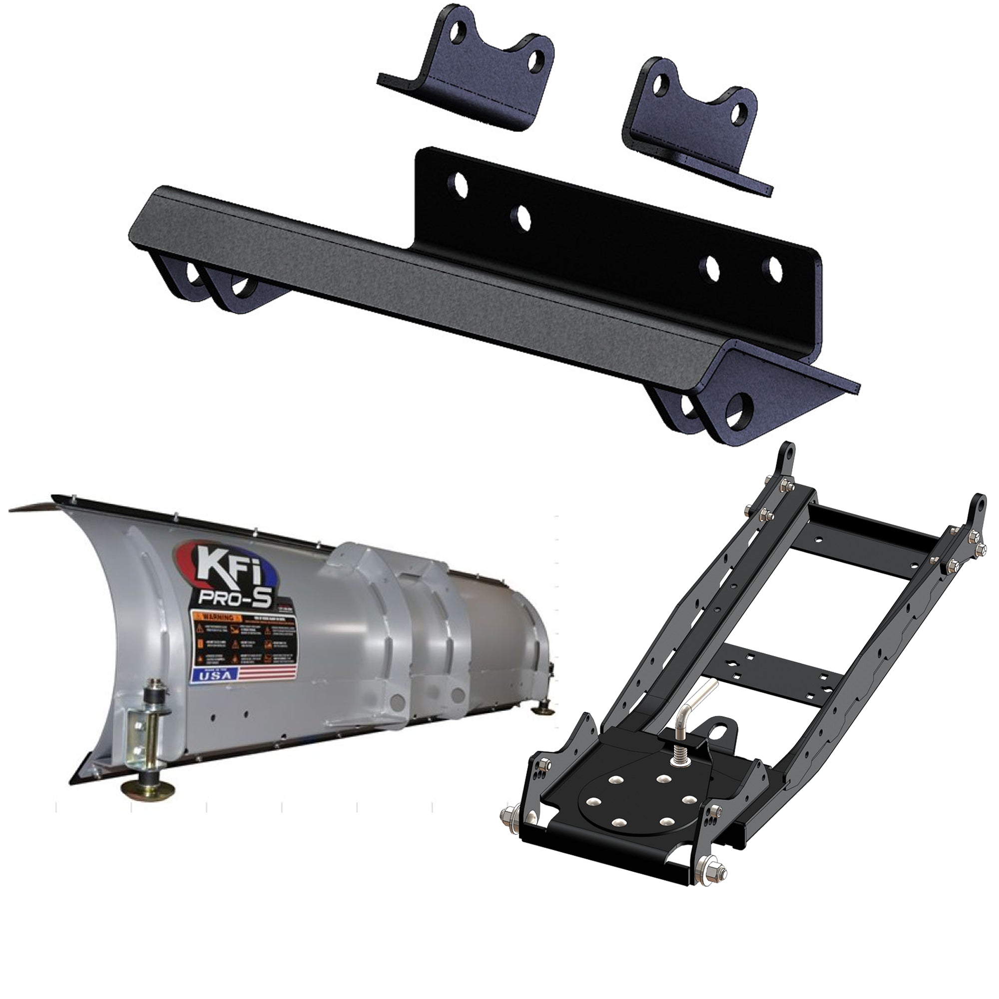 KFI UTV Snow Plow Kit For Kubota RTV-XG850 Sidekick 2018-2022-72" Steel Blade - 105072