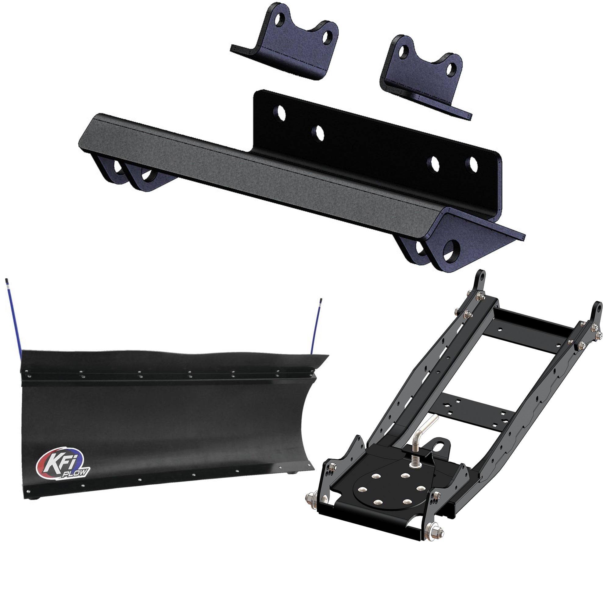 KFI UTV Snow Plow Kit For Kubota RTV-XG850 Sidekick 2018-2022-60" Pro-Poly Blade - 105860