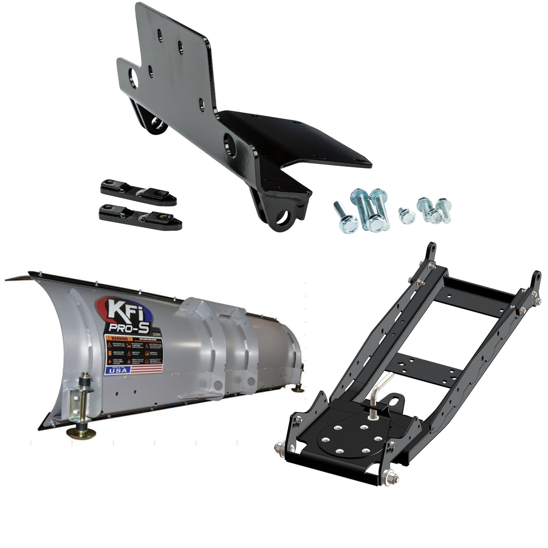 KFI UTV Snow Plow Kit For CF-Moto UFORCE 1000/XL 2019-2023-66" Steel Blade - 105066