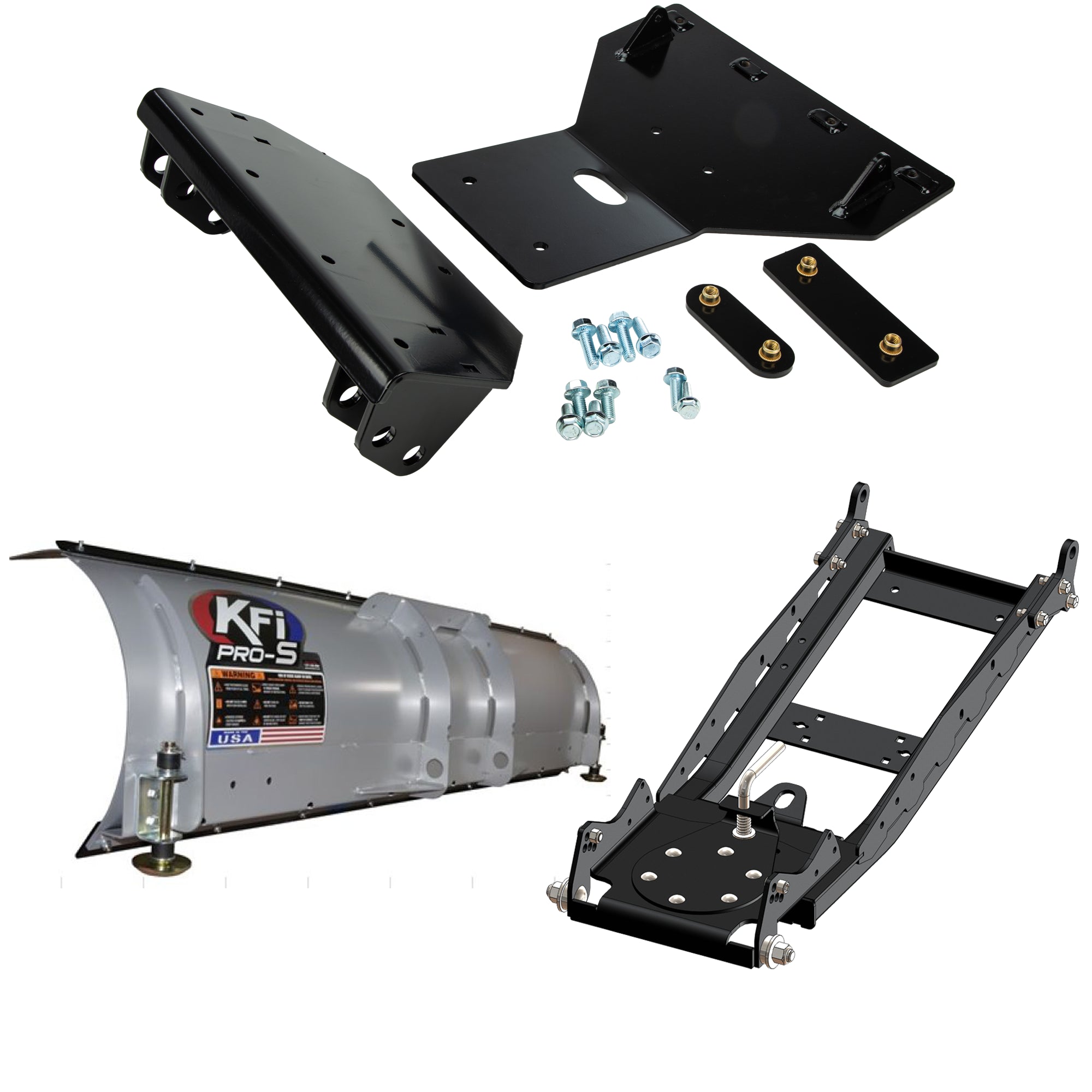 KFI UTV Snow Plow Kit For Honda Talon 1000X-4 2020-2023-72" Steel Blade - 105072