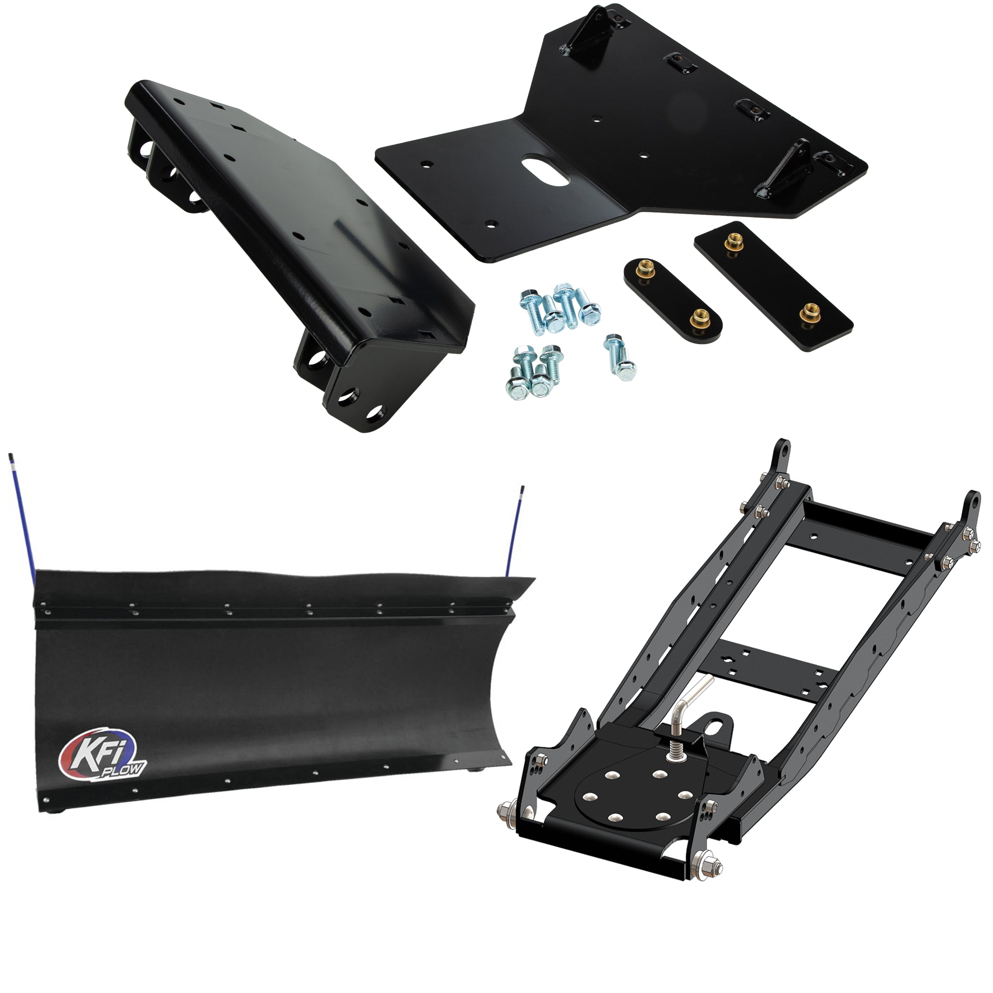 KFI UTV Snow Plow Kit For Honda Talon 1000X-4 2020-2023-60" Pro-Poly Blade - 105860