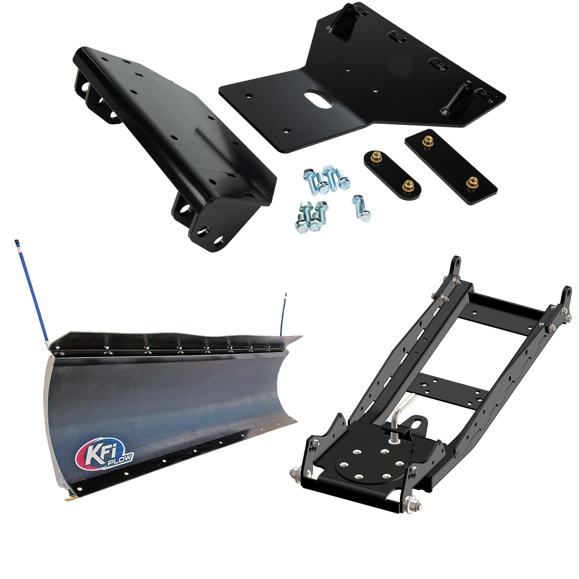 KFI UTV Snow Plow Kit For Honda Talon 1000X-4 2020-2023-72" Pro-Poly Blade - 105872