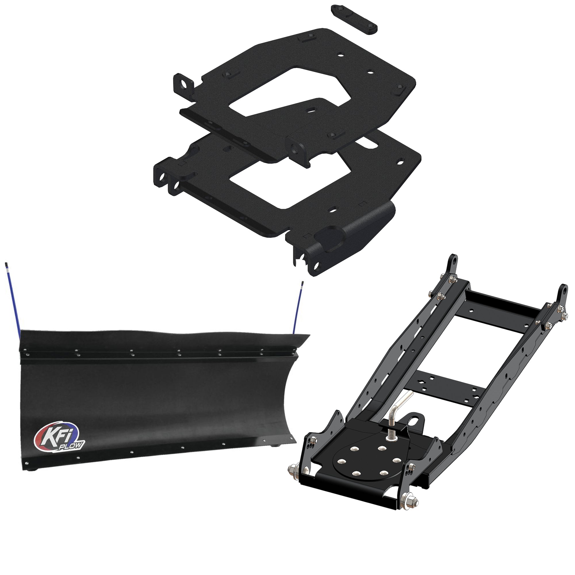KFI UTV Snow Plow Kit For Polaris General XP/XP 4 1000 2020-2024-60" Pro-Poly Blade - 105860