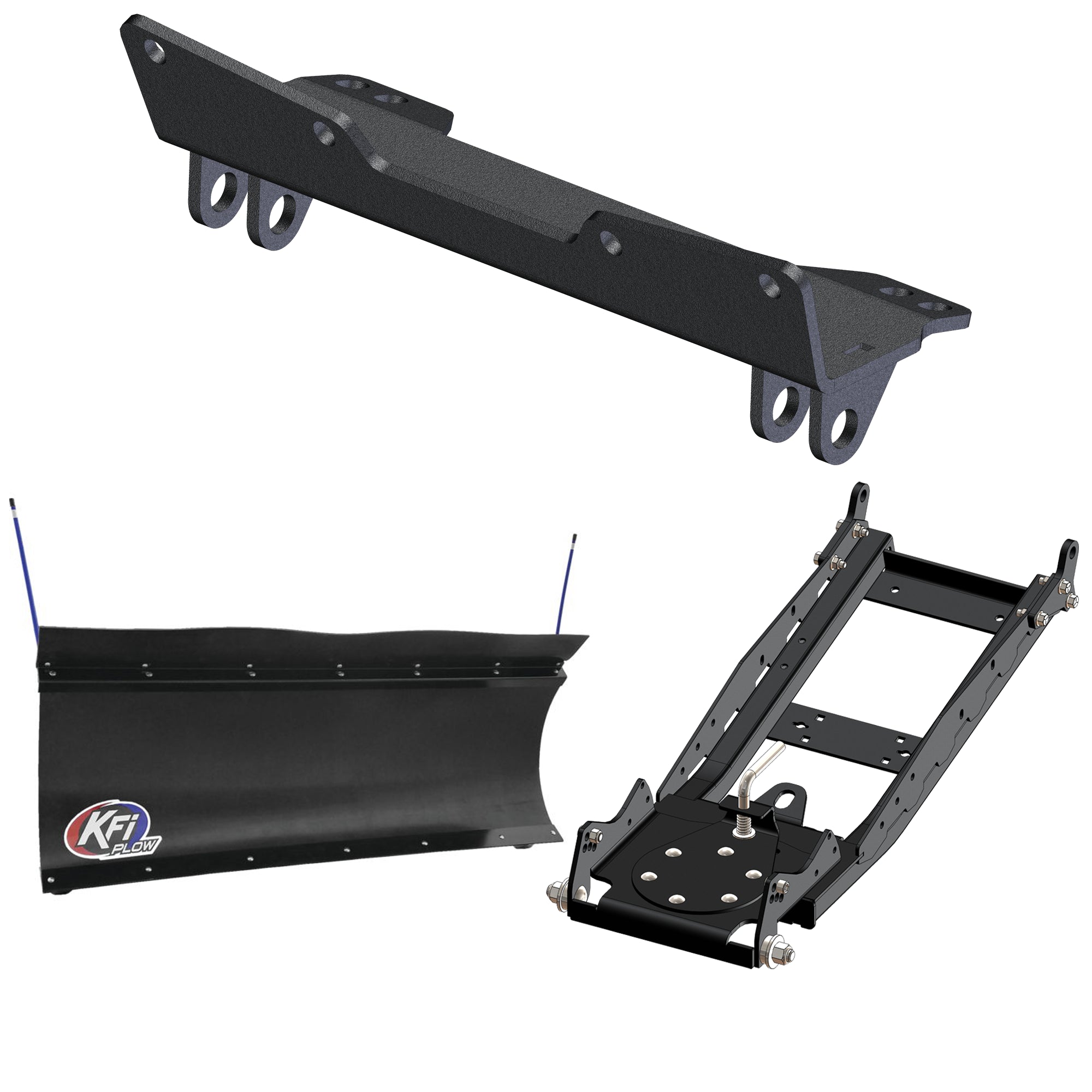 KFI UTV Snow Plow Kit For Polaris Ranger 1000 EPS 2020-2024-60" Pro-Poly Blade - 105860