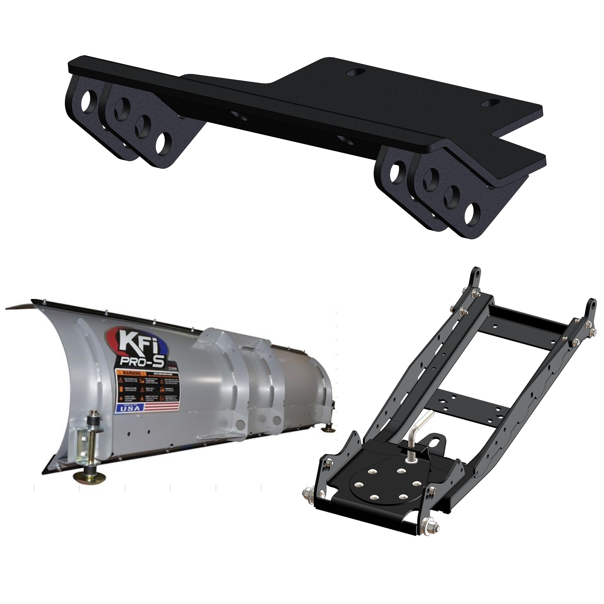 KFI UTV Snow Plow Kit For Intimidator GC1K Crew 2019-2021-66" Steel Blade - 105066