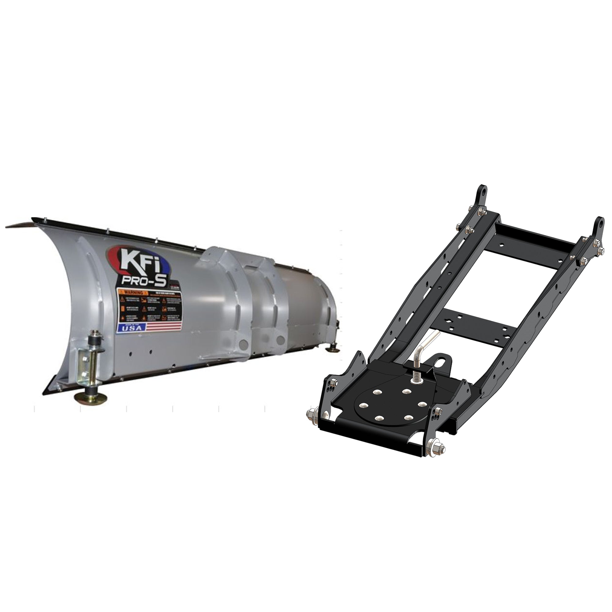 KFI UTV Snow Plow Kit For Cub Cadet Challenger MX 550/750 2019-72" Steel Blade - 105072