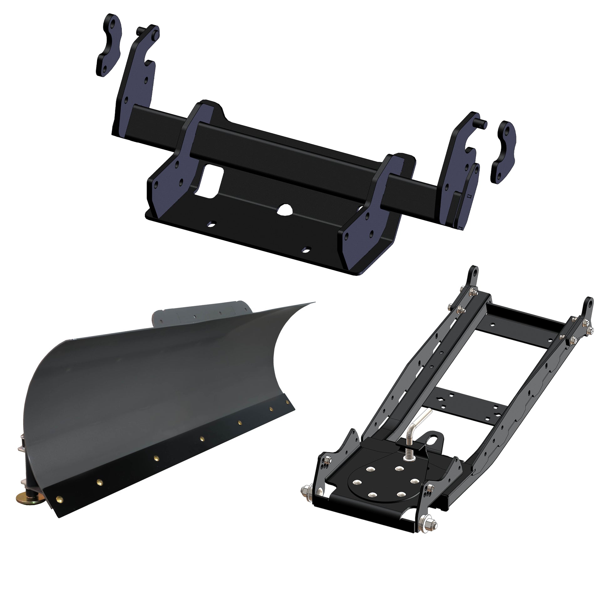 KFI Products KFI UTV Snow Plow Kit With Glacier Mount For Polaris Ranger Crew XP 1000 2019-2026 - 60" Steel Blade 105060
