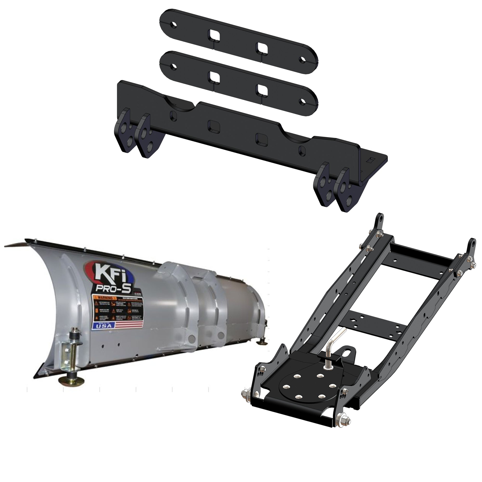 KFI UTV Snow Plow Kit For BMS Colt 700 LSX 2S/4S 2021-66" Steel Blade - 105066