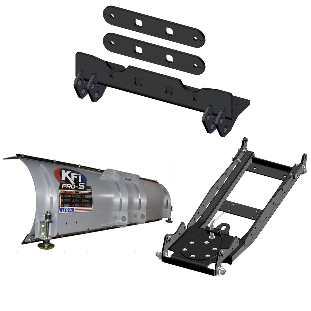 KFI UTV Snow Plow Kit For Coleman Outfitter 550x-72" Steel Blade - 105072