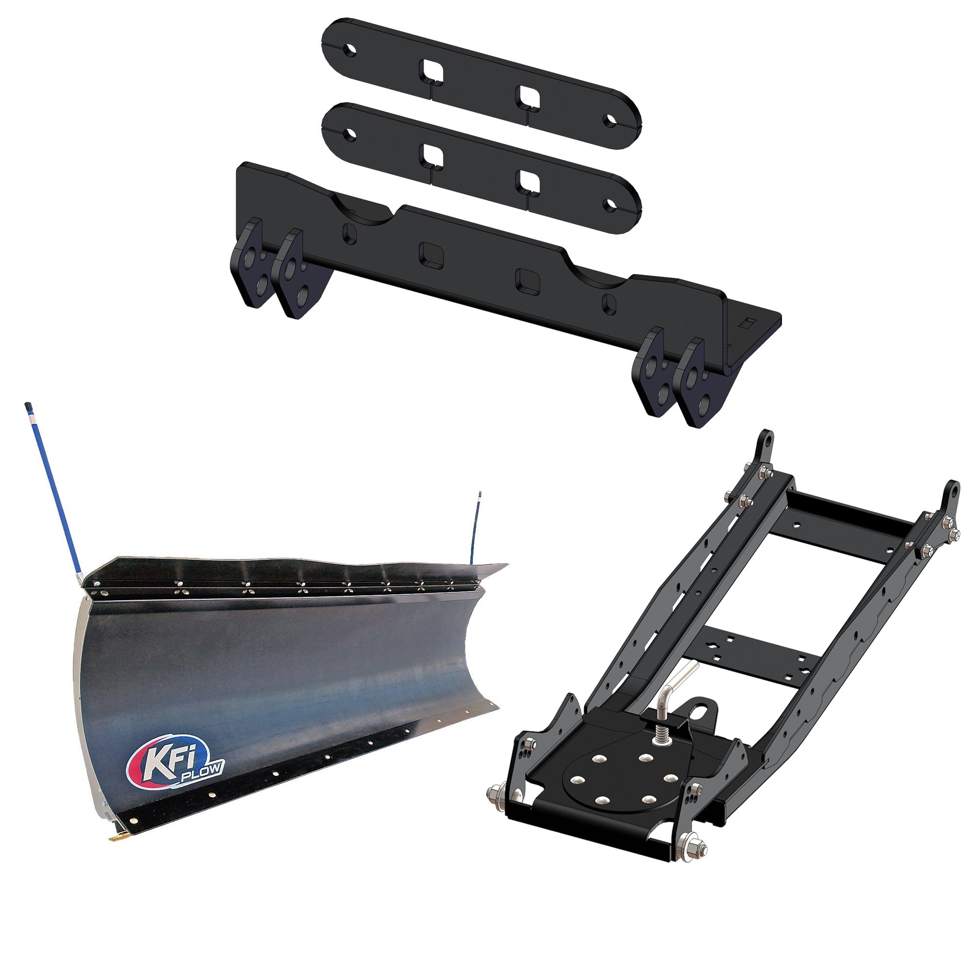 KFI UTV Snow Plow Kit For Hisun Motors Sector 750 Crew 2015-2022-72" Pro-Poly Blade - 105872