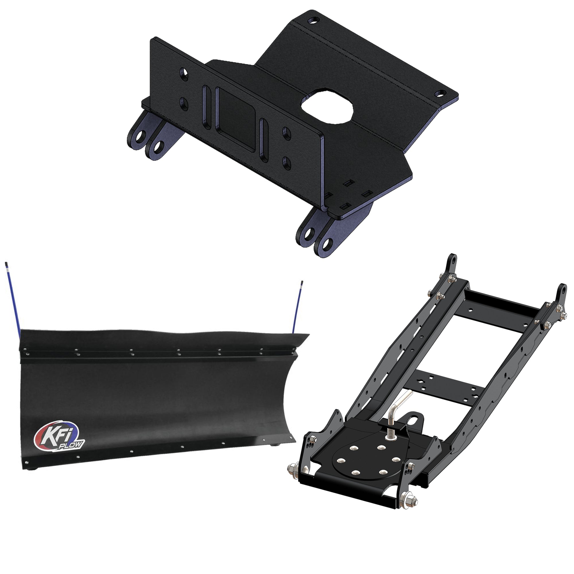 KFI UTV Snow Plow Kit For Kioti K9 2400 2021-2022-60" Pro-Poly Blade - 105860