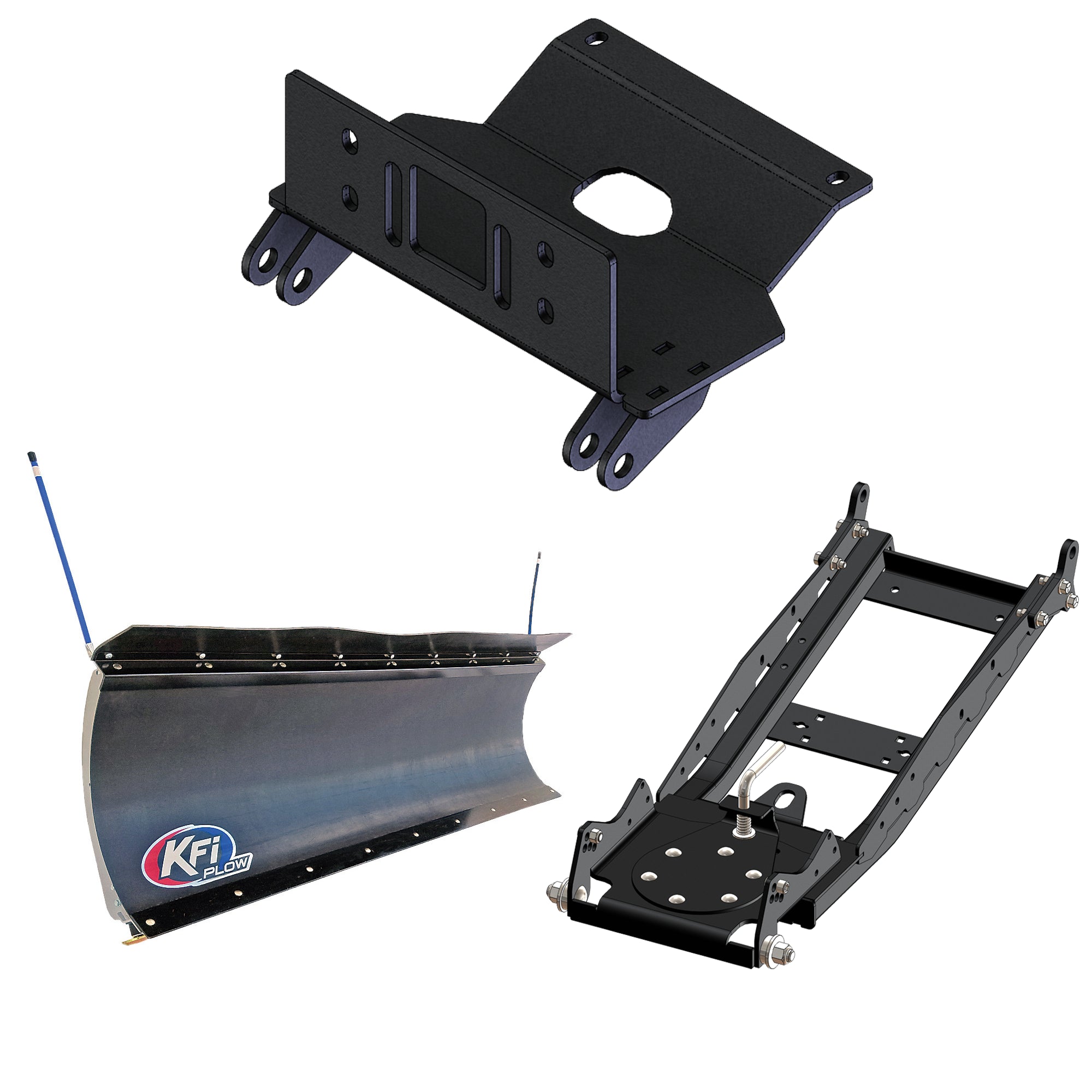 KFI UTV Snow Plow Kit For Kioti K9 2400 2021-2022-66" Pro-Poly Blade - 105866