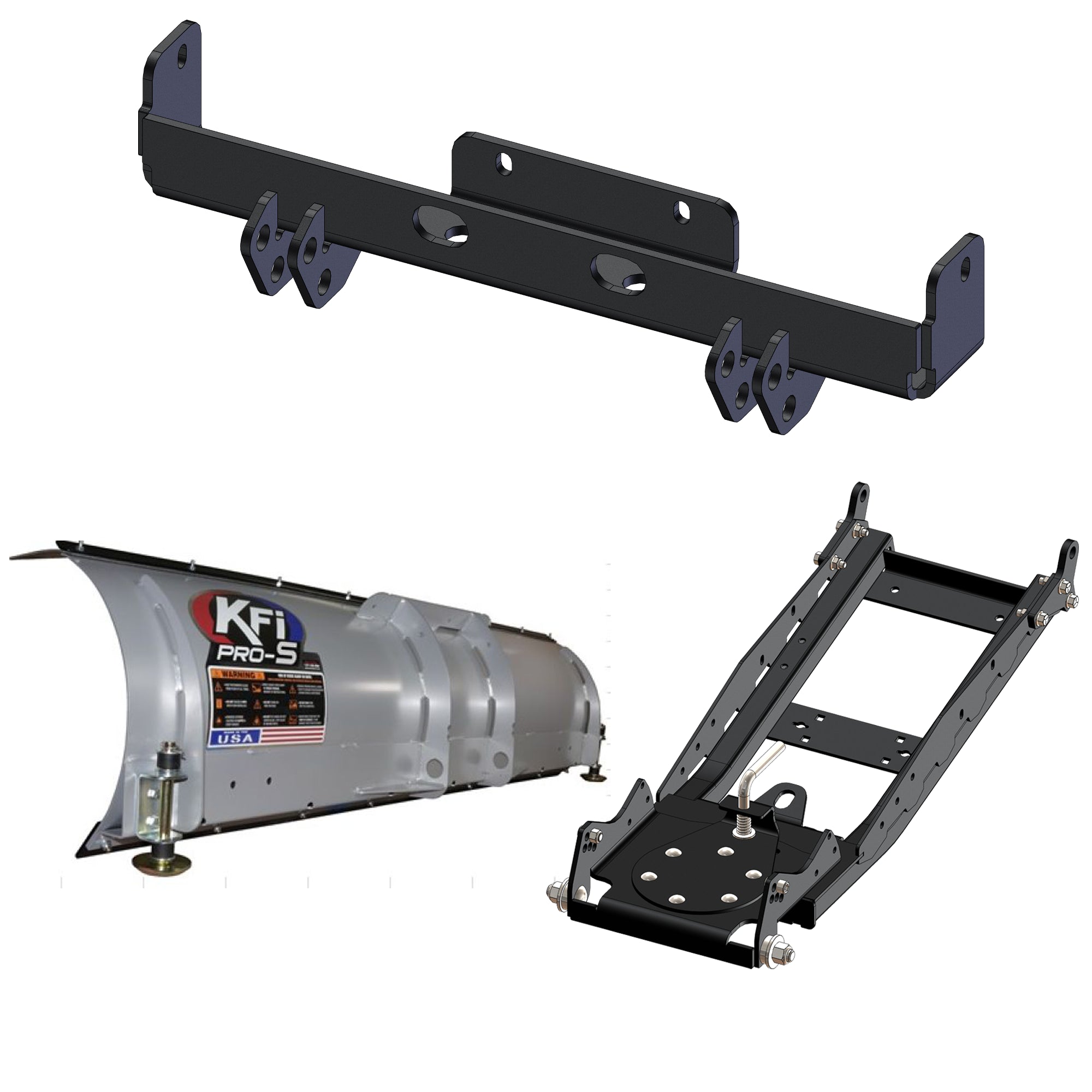 KFI UTV Snow Plow Kit For Segway Powersports Fugleman UT10 X 2022-72" Steel Blade - 105072