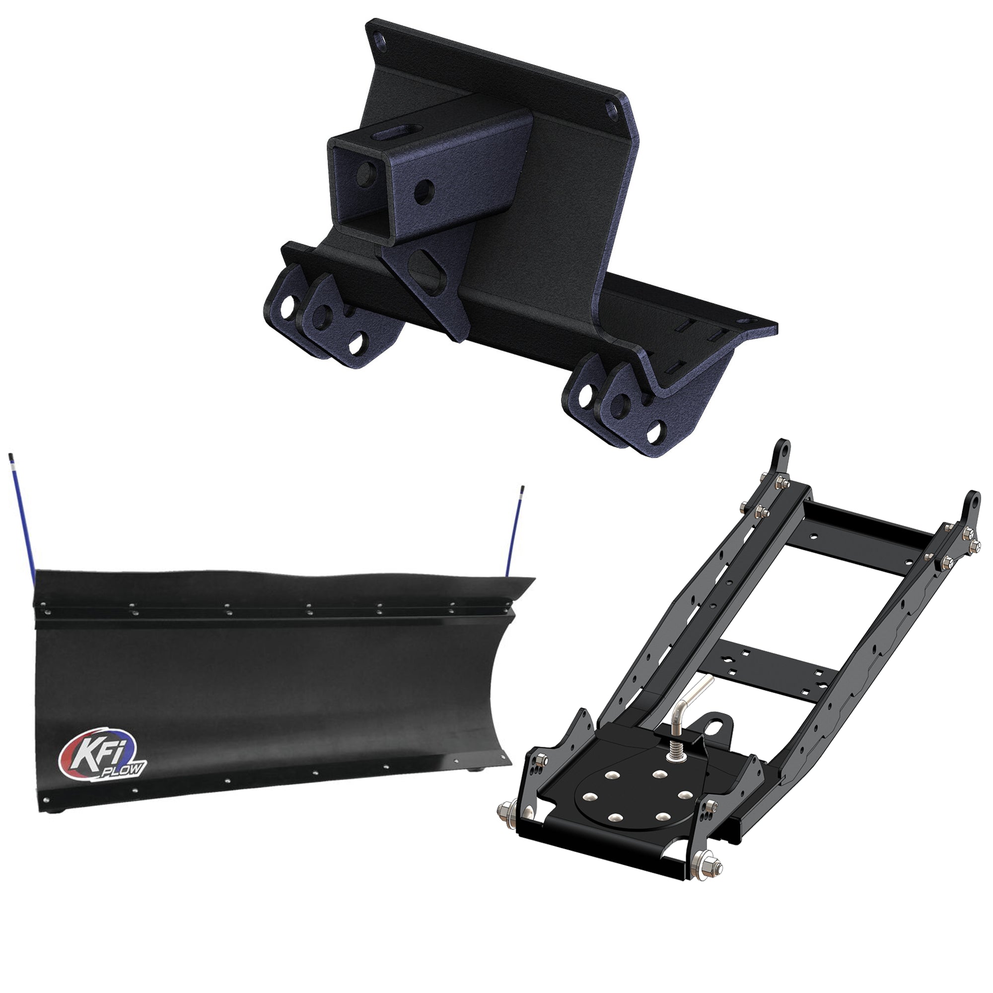 KFI UTV Snow Plow Kit For Polaris Ranger XP 1000 Waterfowl Edition 2021-2022-60" Pro-Poly Blade - 105860