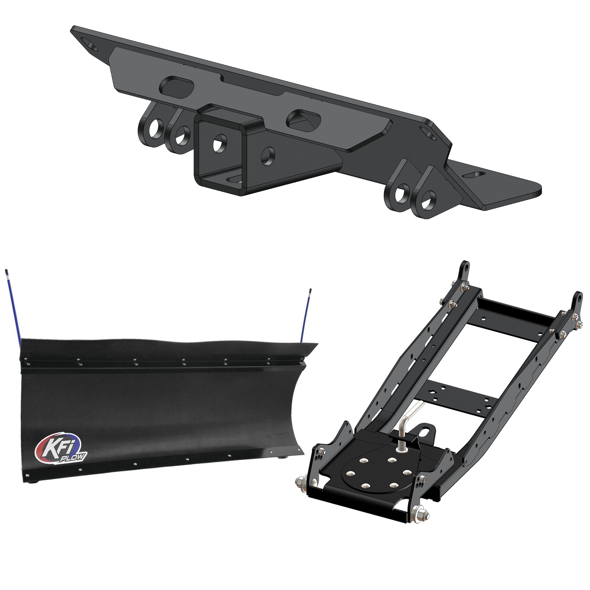 KFI UTV Snow Plow Kit For Polaris Ranger 700 2005-2008-60" Pro-Poly Blade - 105860