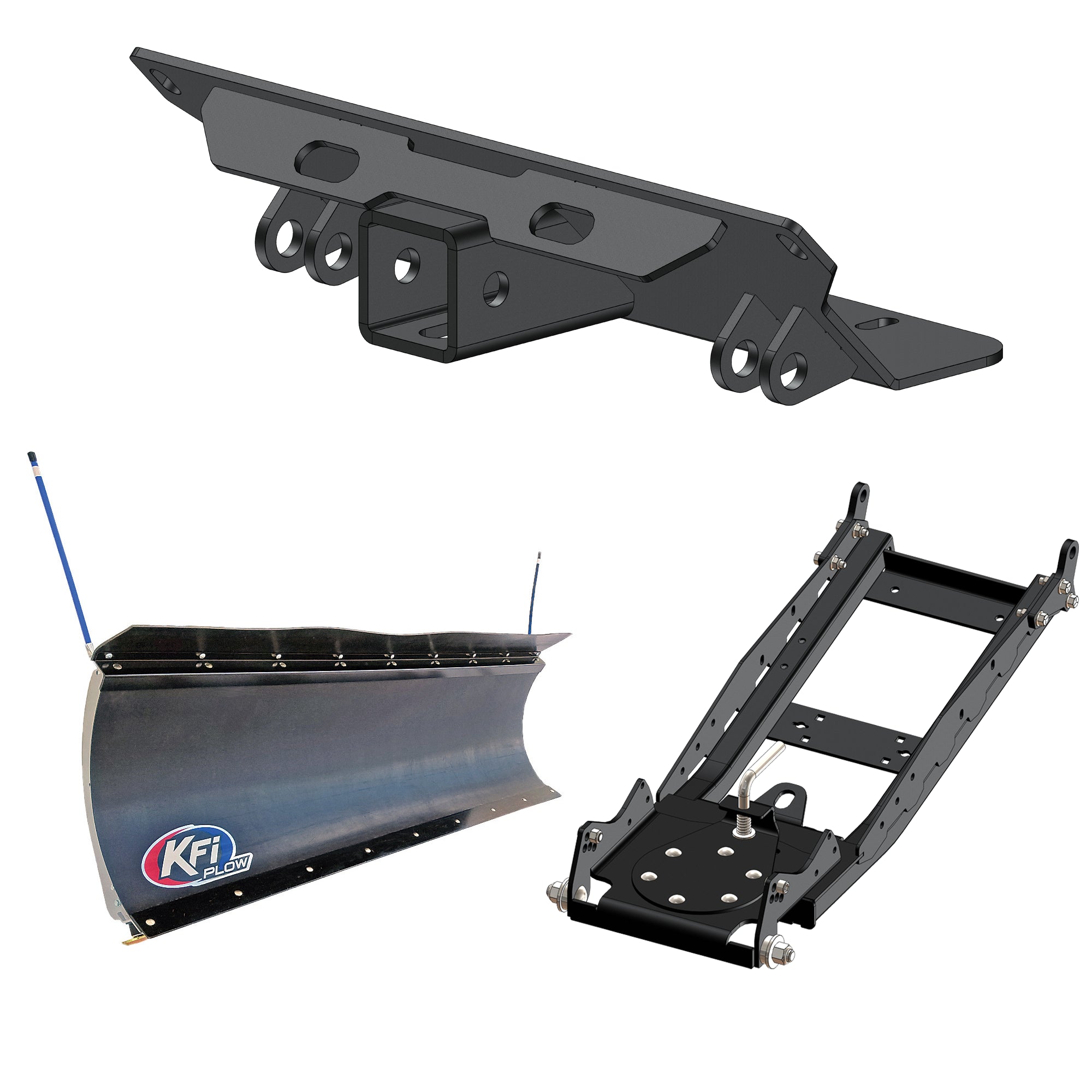 KFI UTV Snow Plow Kit For Polaris Ranger TM 2004-2006-72" Pro-Poly Blade - 105872