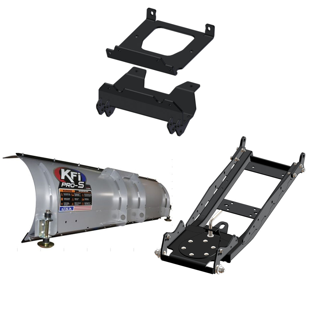 KFI UTV Snow Plow Kit For Polaris RZR XP 1000/4 1000 2024-66" Steel Blade - 105066