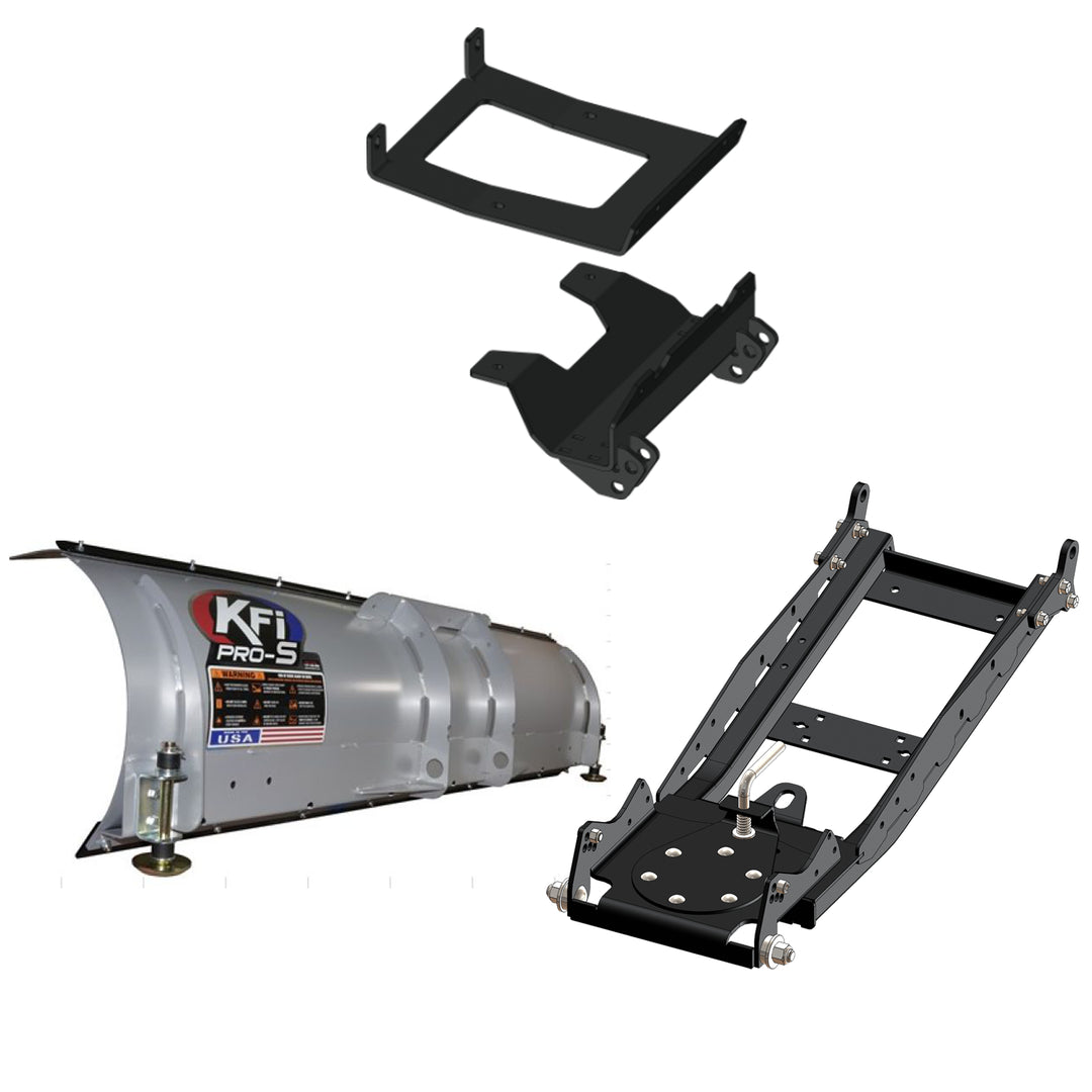 KFI UTV Snow Plow Kit With 60" Pro-Poly Blade For Polaris XPEDITION ADV/5 2024-66" Steel Blade - 105066