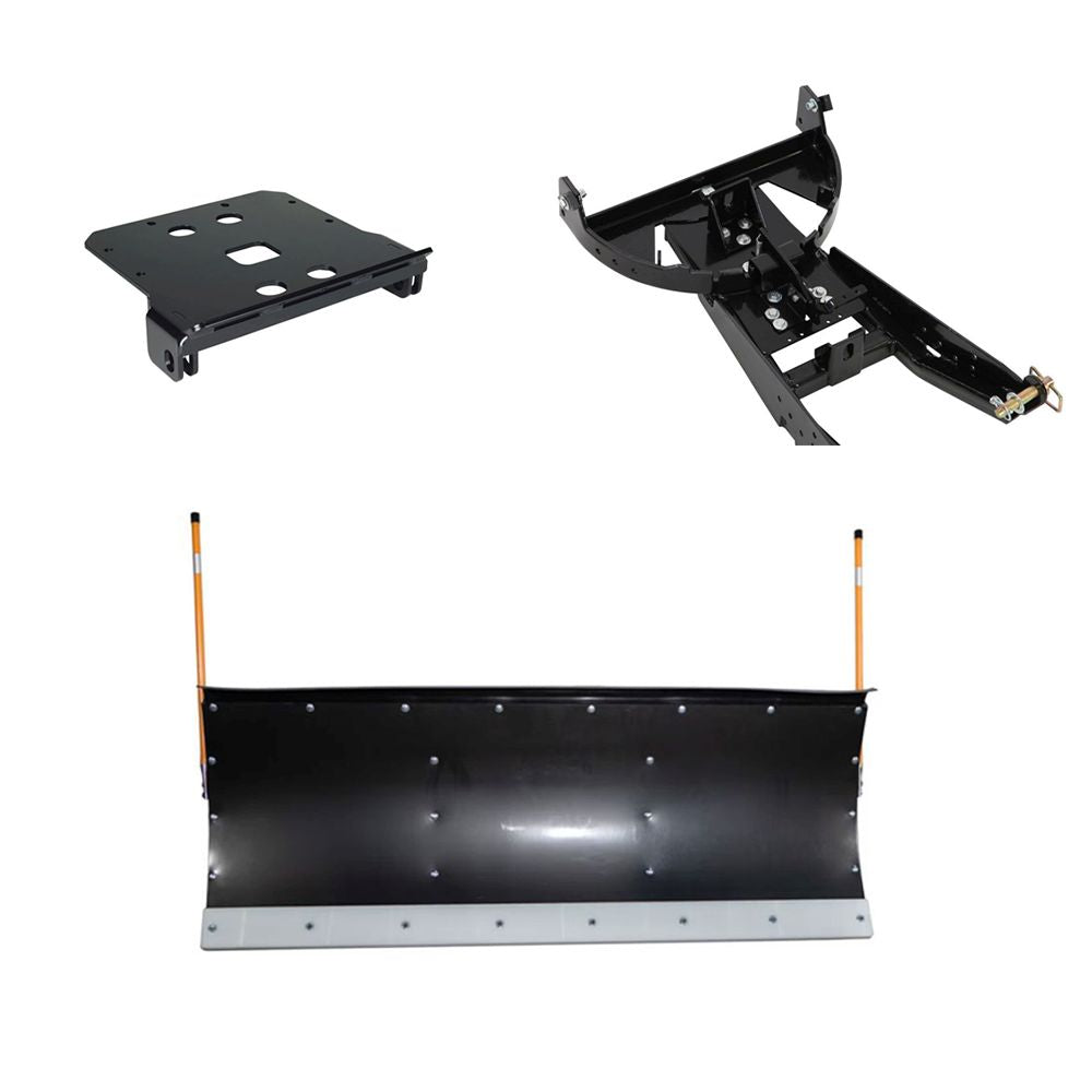 Denali 66" UTV Poly Snow Plow Kit For 2018-2025 Kawasaki Mule Pro FX/DX Series