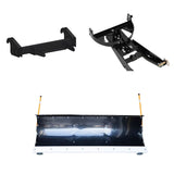 Denali 72" UTV Poly Snow Plow Kit For 2022-2025 Polaris Ranger SP570 Premium or Northstar - MA11752_C