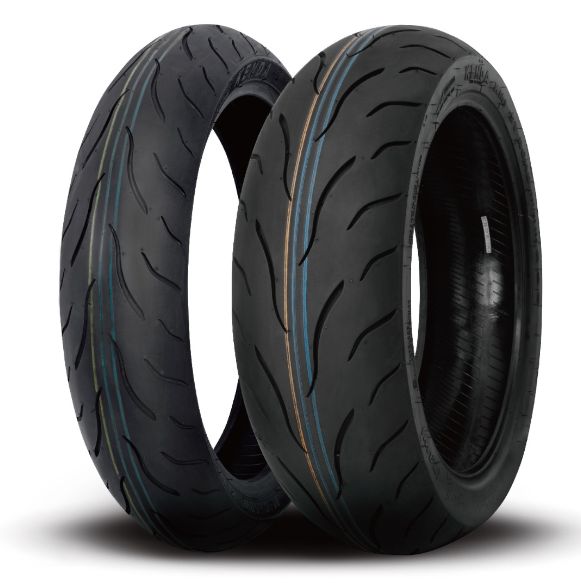 Kenda 120/70ZR17 180/55ZR17 Front and Rear Motorcycle Tires Set KM1 KM001