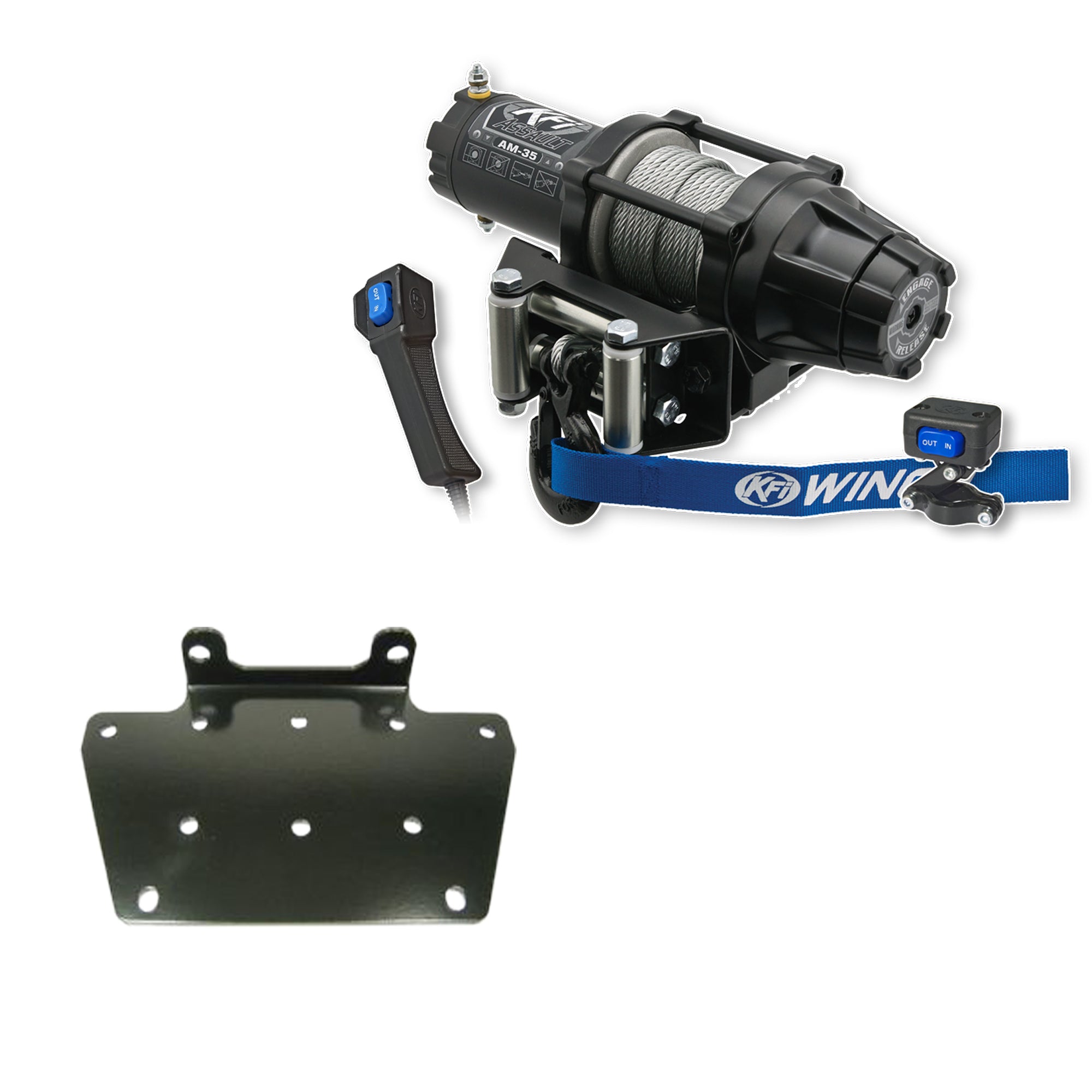 KFI Winch Kit For Yamaha Big Bear 400 4x4 2000-2006