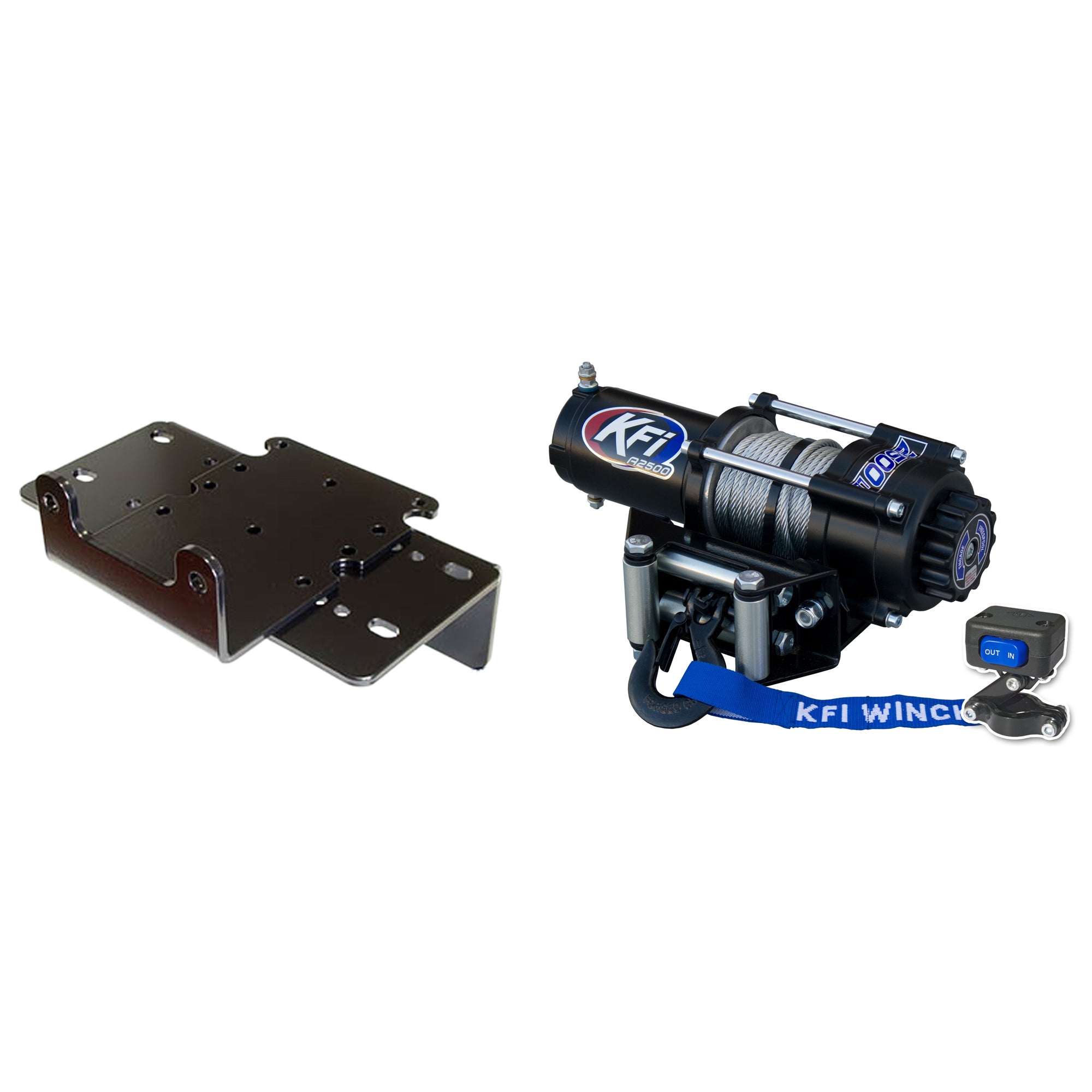 KFI Winch Kit For Kubota RTV900 / RTV1140 (w/1.25" Front Reciever) 2004-2008