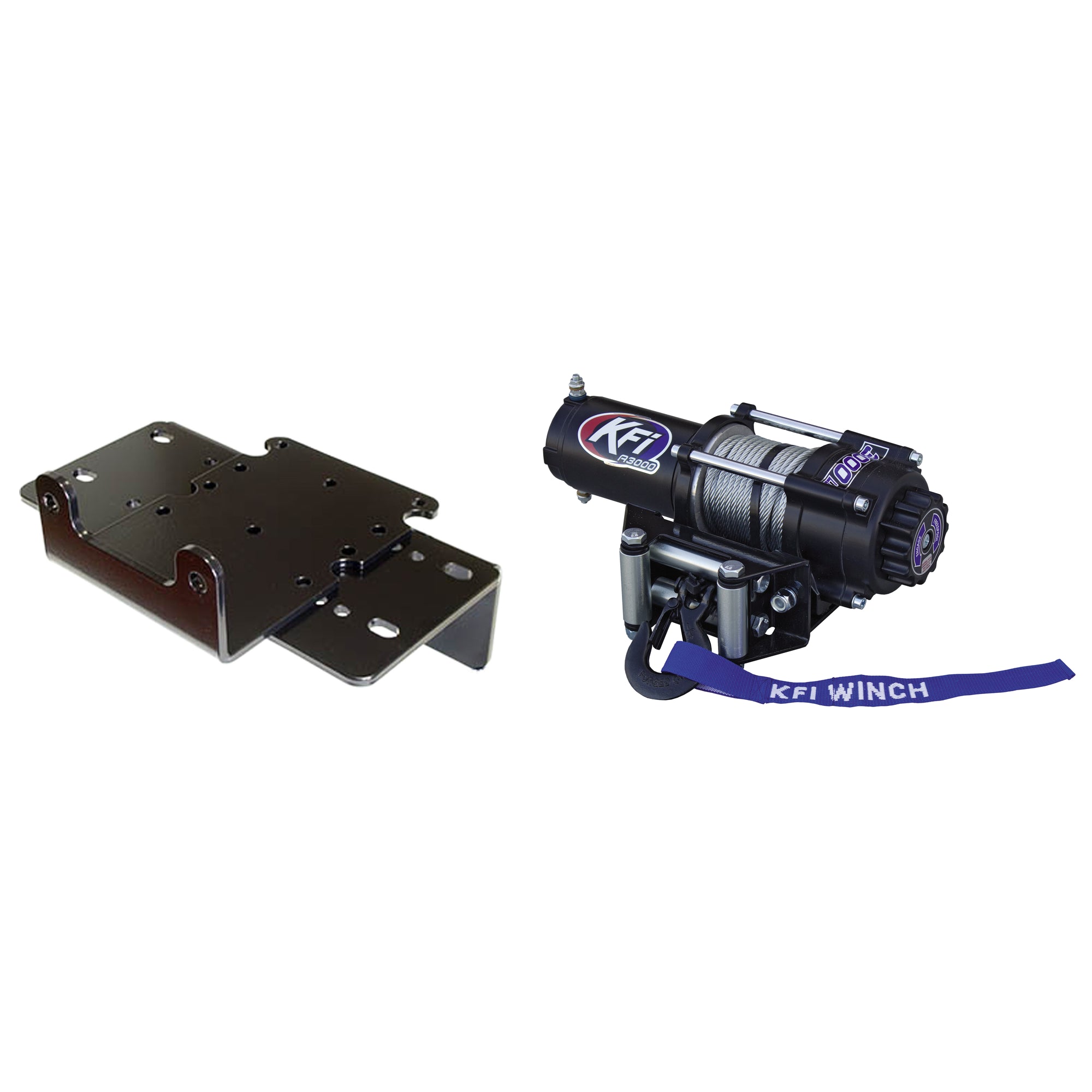 KFI Winch Kit For Kubota RTV900 / RTV1140 (w/1.25" Front Reciever) 2004-2008