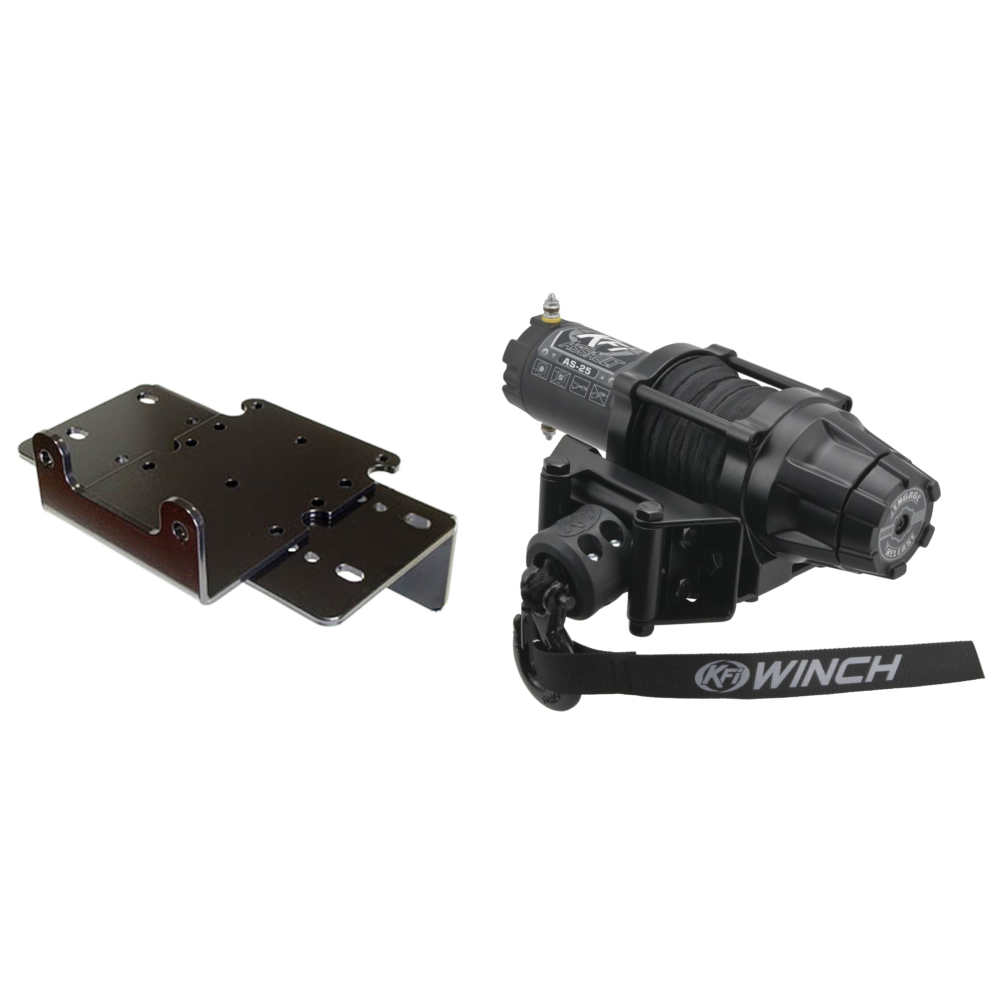 KFI Winch Kit For Kubota RTV900 / RTV1140 (w/1.25" Front Reciever) 2004-2008