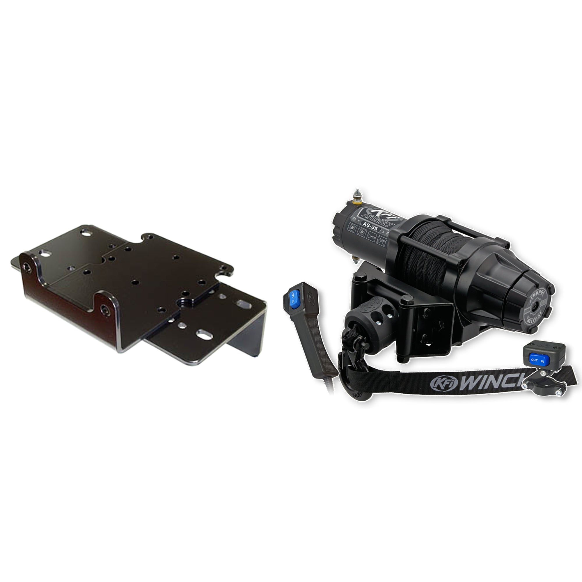 KFI Winch Kit For Kubota RTV900 / RTV1140 (w/1.25" Front Reciever) 2004-2008