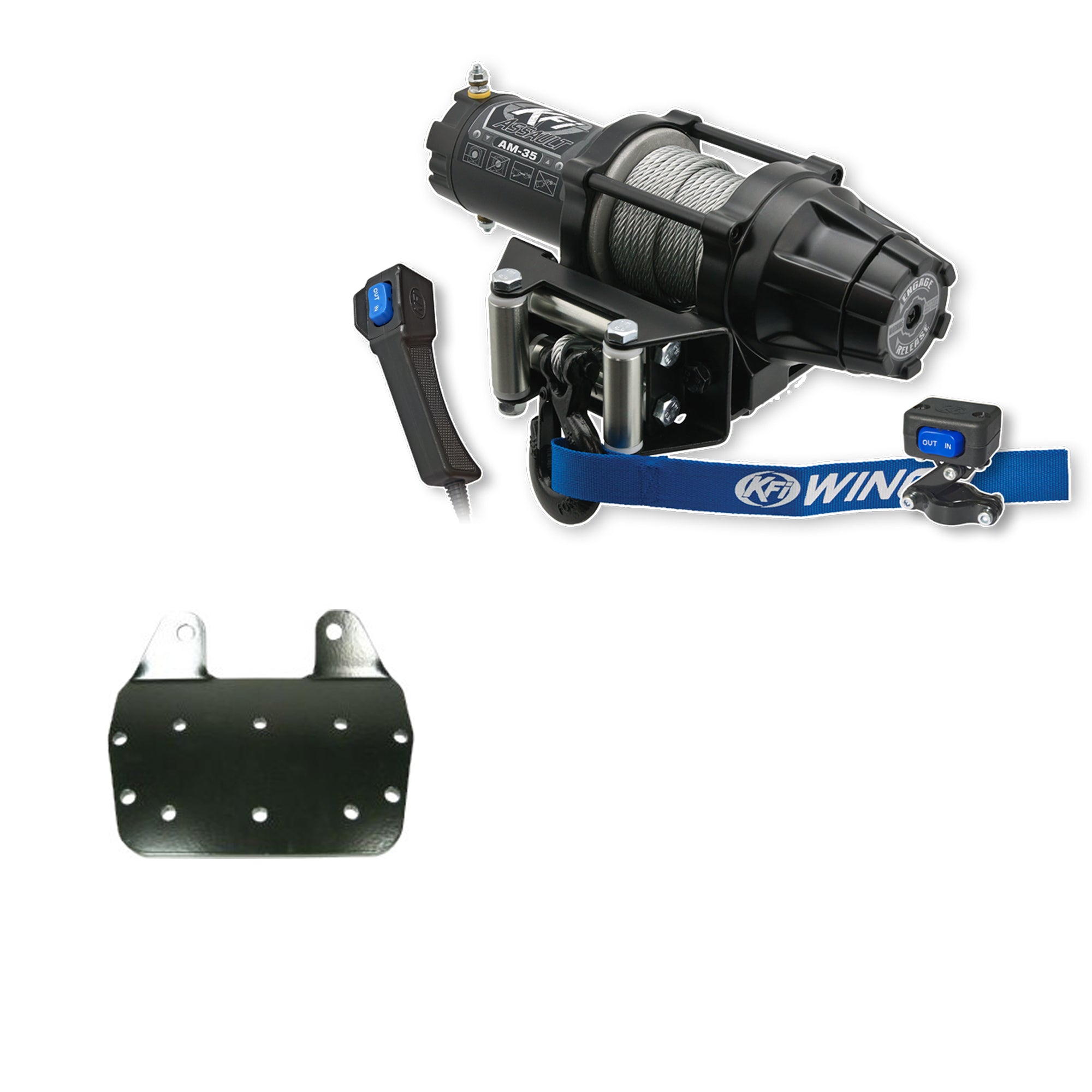 KFI Winch Kit For Yamaha Grizzly 660 4x4 2002-2008
