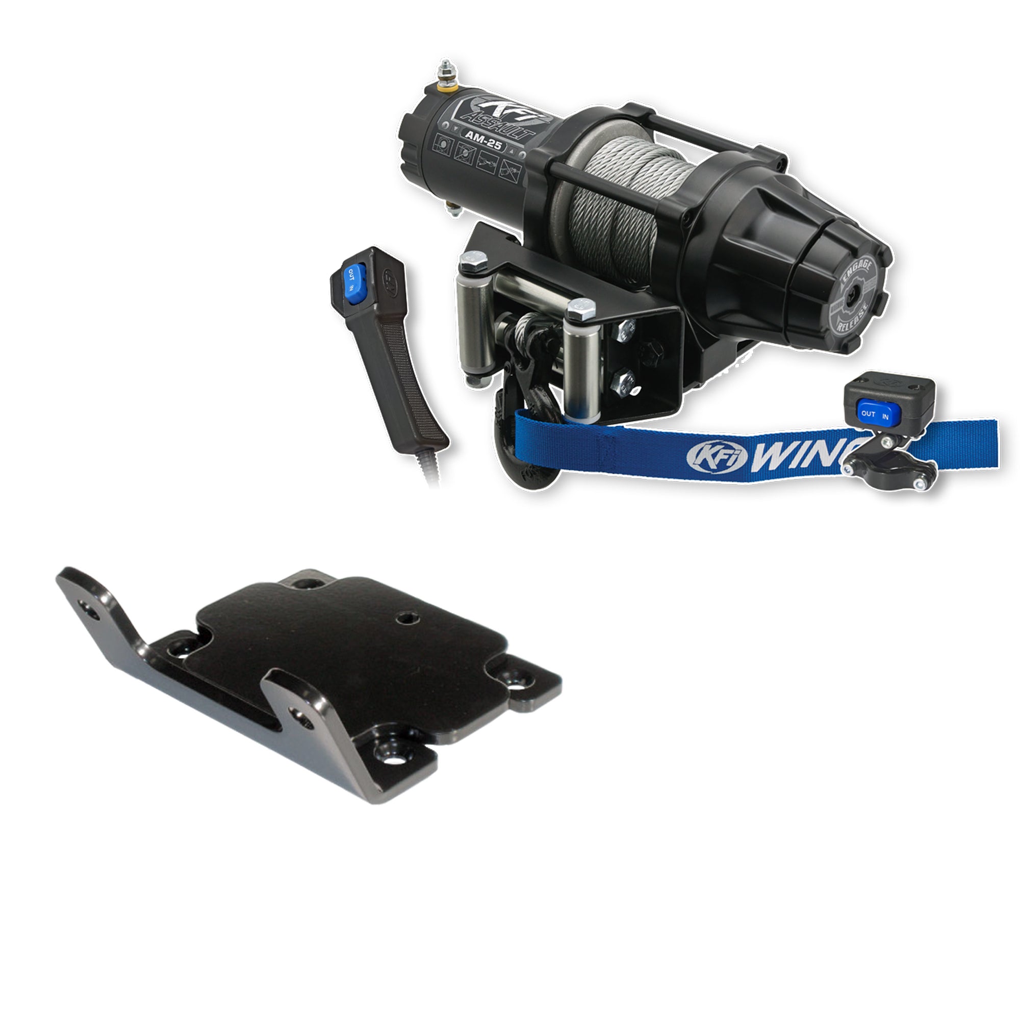 KFI Winch Kit For Yamaha Bruin 350 2x4, 4x4 2004-2006
