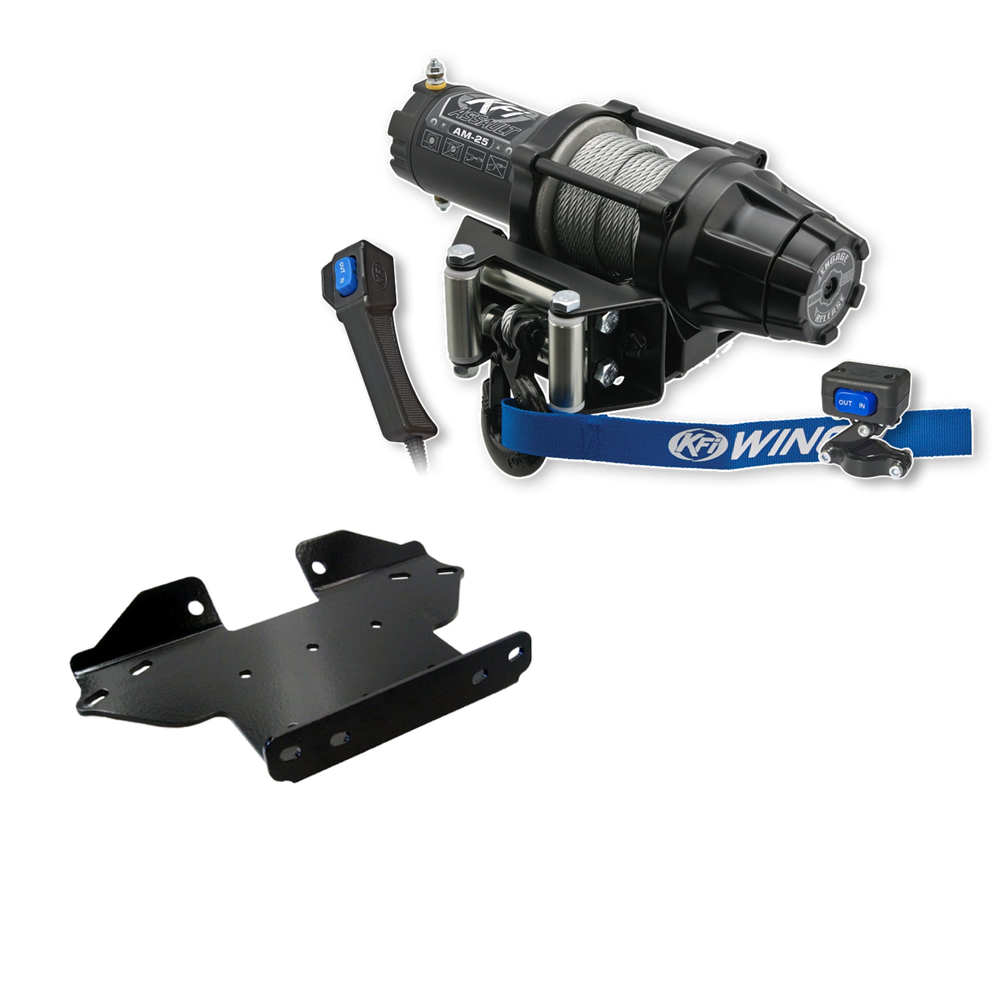 KFI Winch Kit For Kawasaki 750 Brute Force 4x4, 4x4i, 4x4i EPS 2005-2024