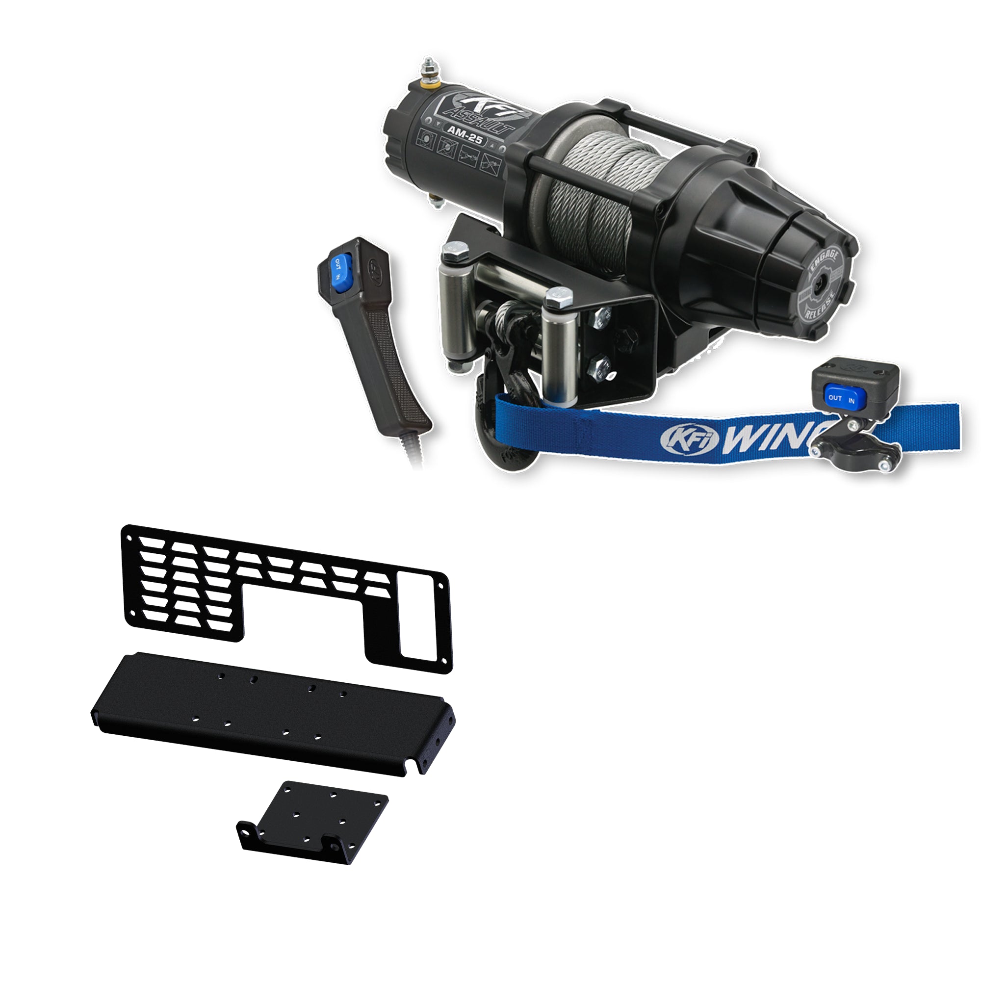 KFI Winch Kit For Polaris 500 Ranger Full-Size 2x4 2001-2008