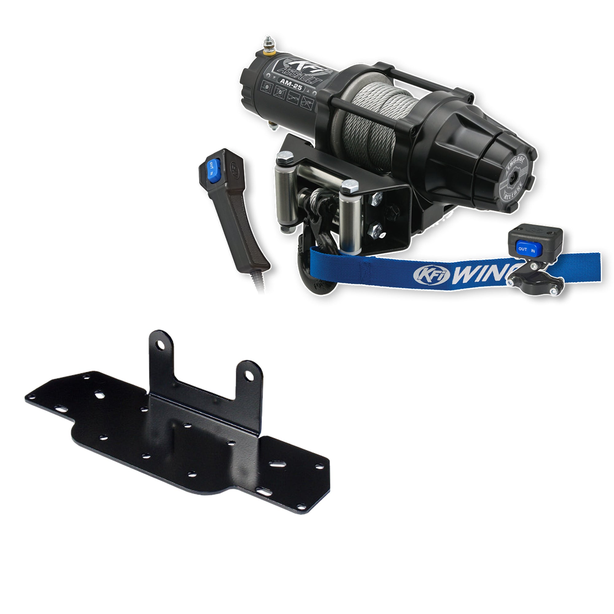 KFI Winch Kit For Kawasaki 360 Prairie 2x4, 4x4 2002-2013