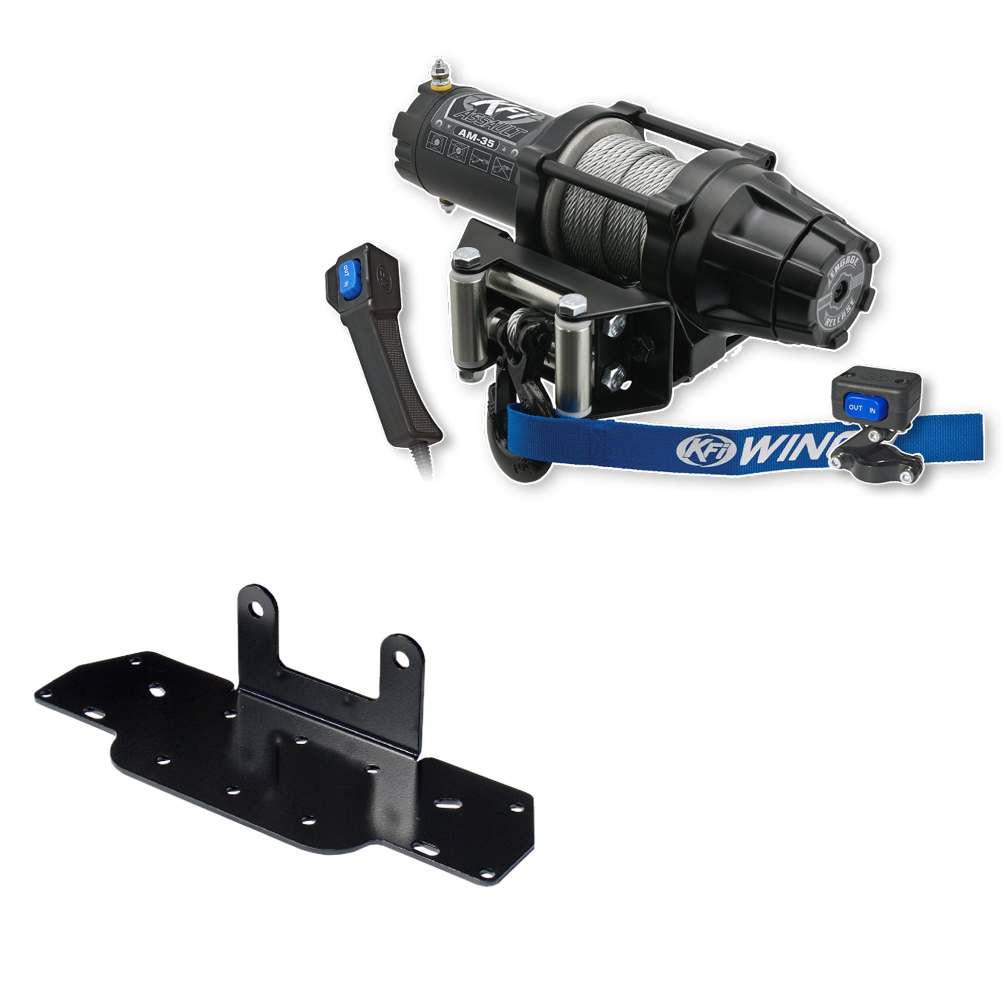 KFI Winch Kit For Kawasaki 360 Prairie 2x4, 4x4 2002-2013