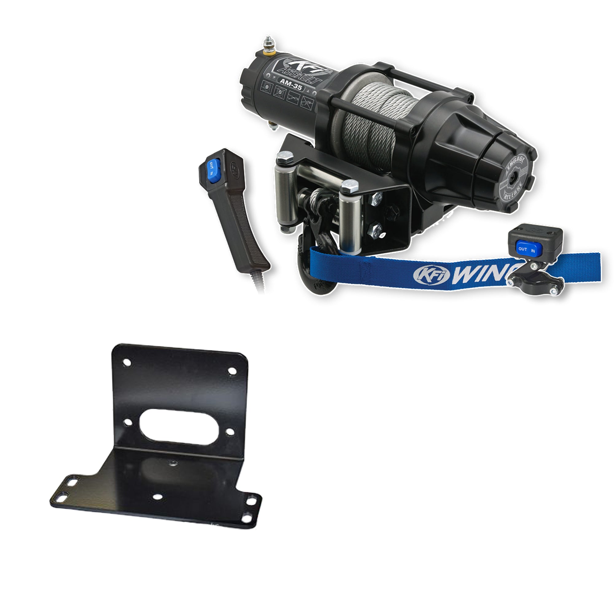 KFI Winch Kit For Kawasaki 610 Mule 4x4 2005-2016