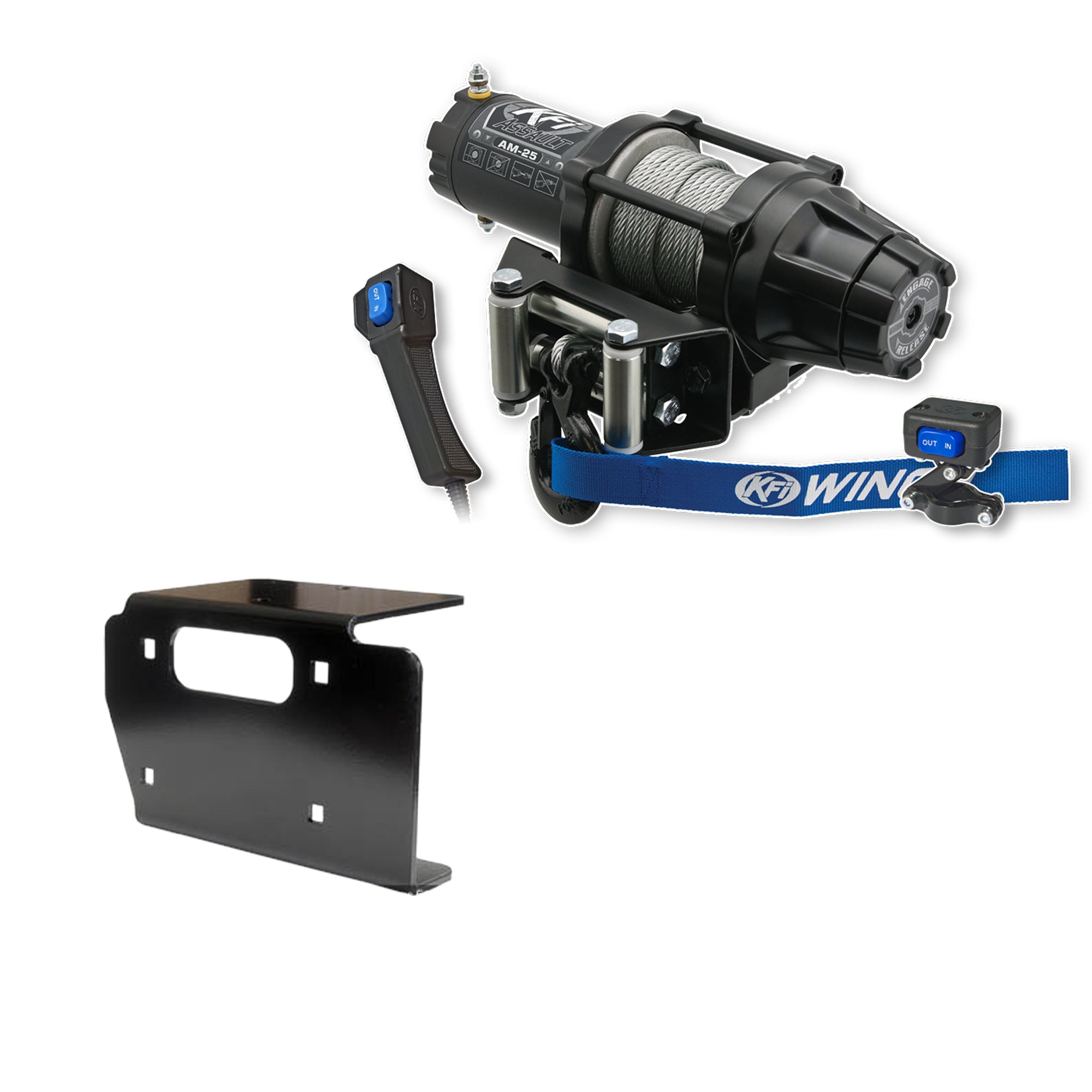KFI Winch Kit For Kawasaki 650 Prairie 4x4 2001-2003