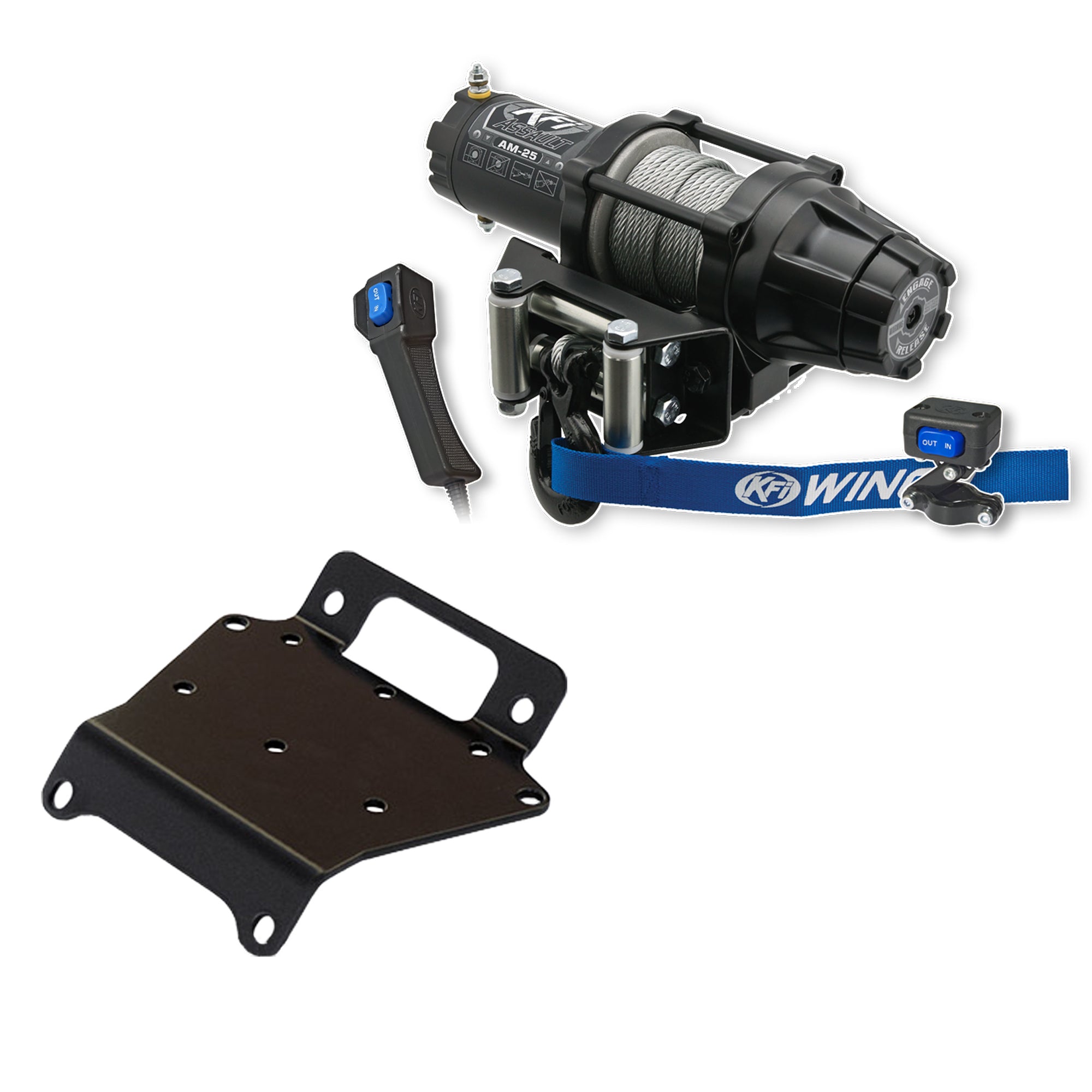 KFI Winch Kit For Yamaha Kodiak 400 4x4 2000-2002