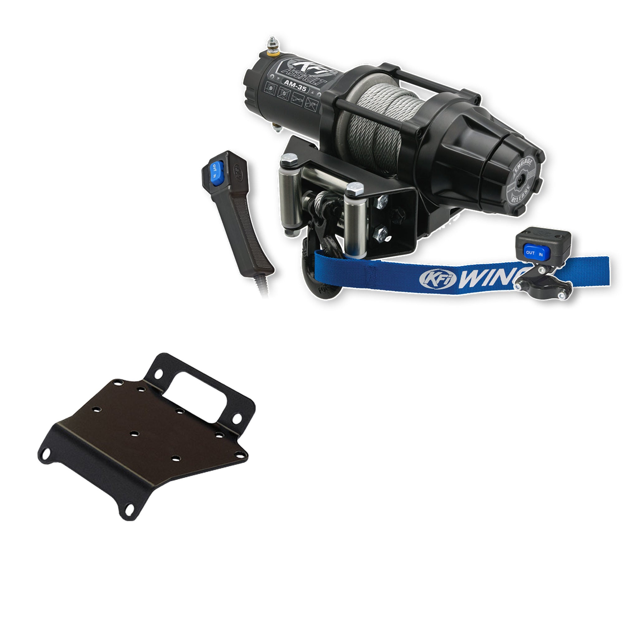 KFI Winch Kit For Yamaha Kodiak 400 4x4 2000-2002