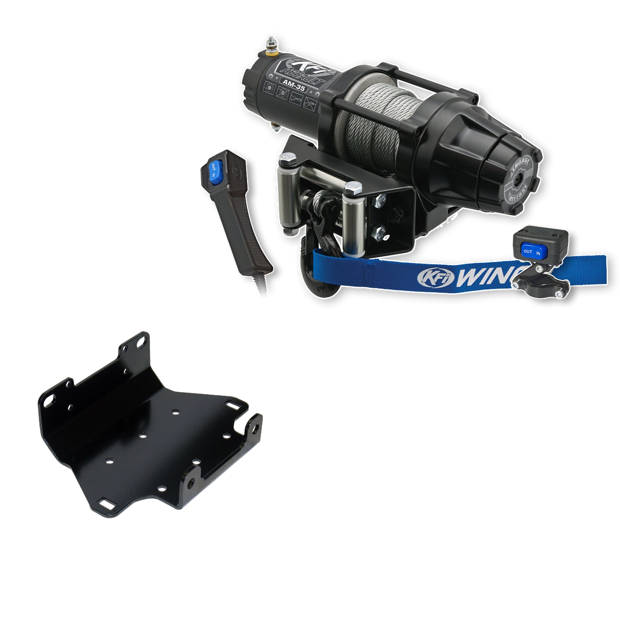KFI Winch Kit For Yamaha Grizzly 700 4x4 2007-2015