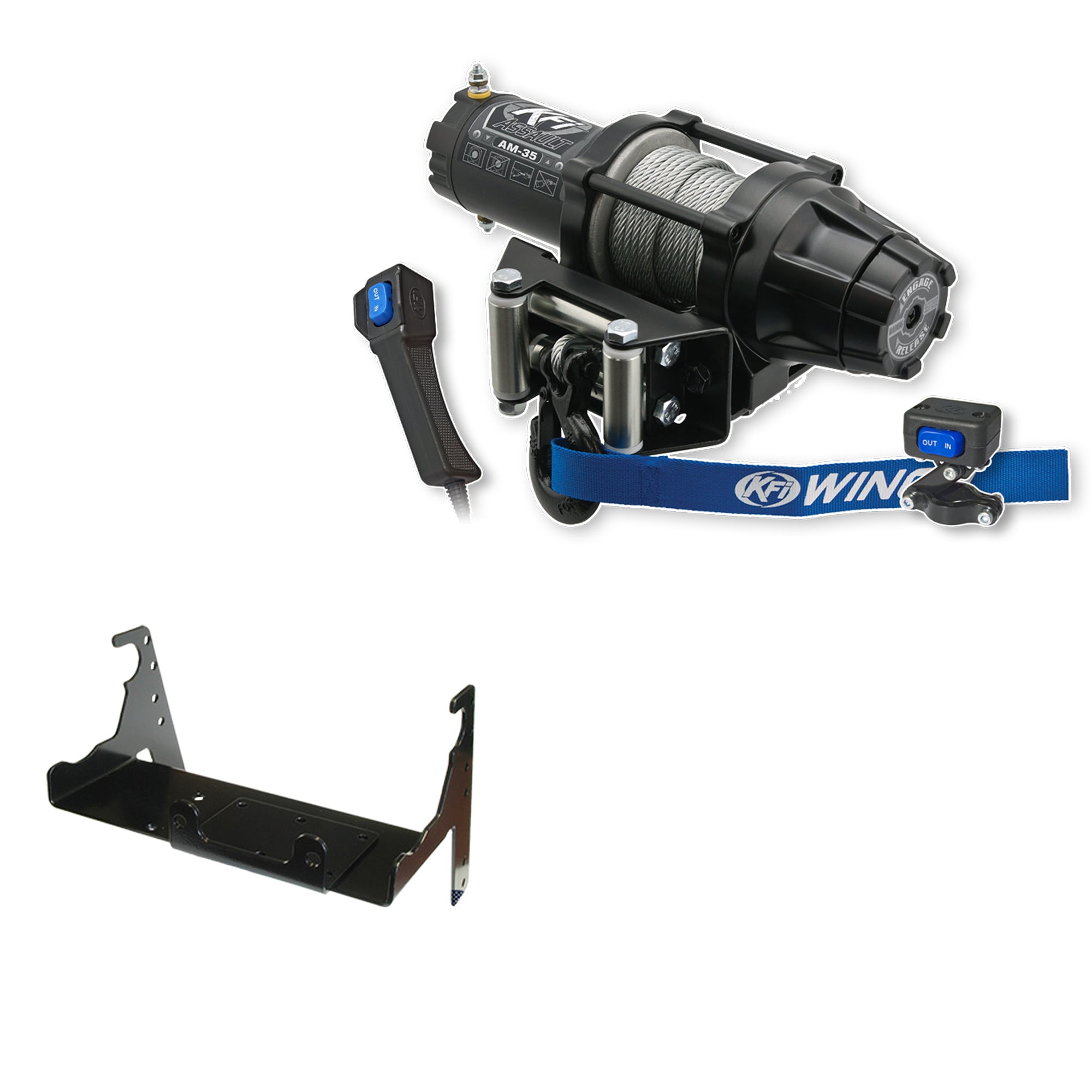 KFI Winch Kit For Polaris Polaris 400L 2x4, 4x4 1994-1997