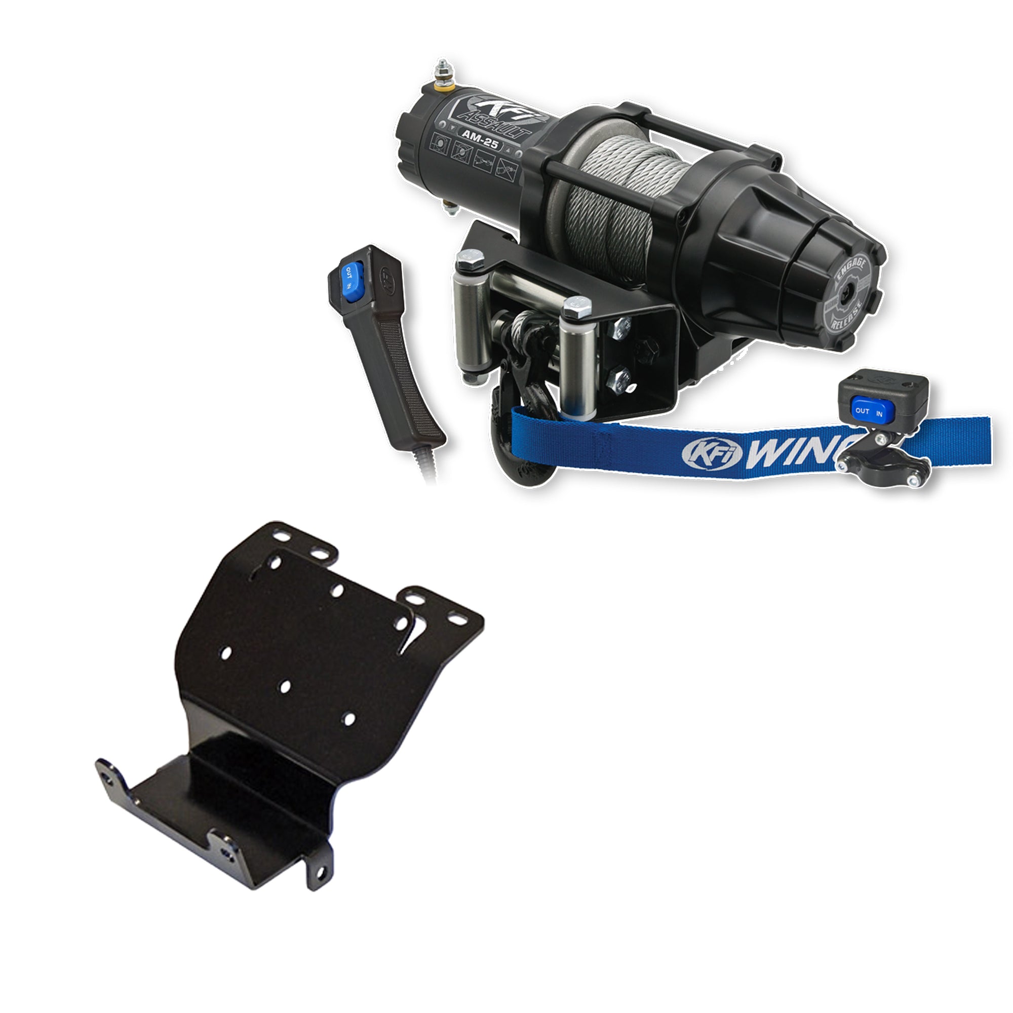 KFI Winch Kit For Honda TRX300 2x4, 4x4 1993-2000