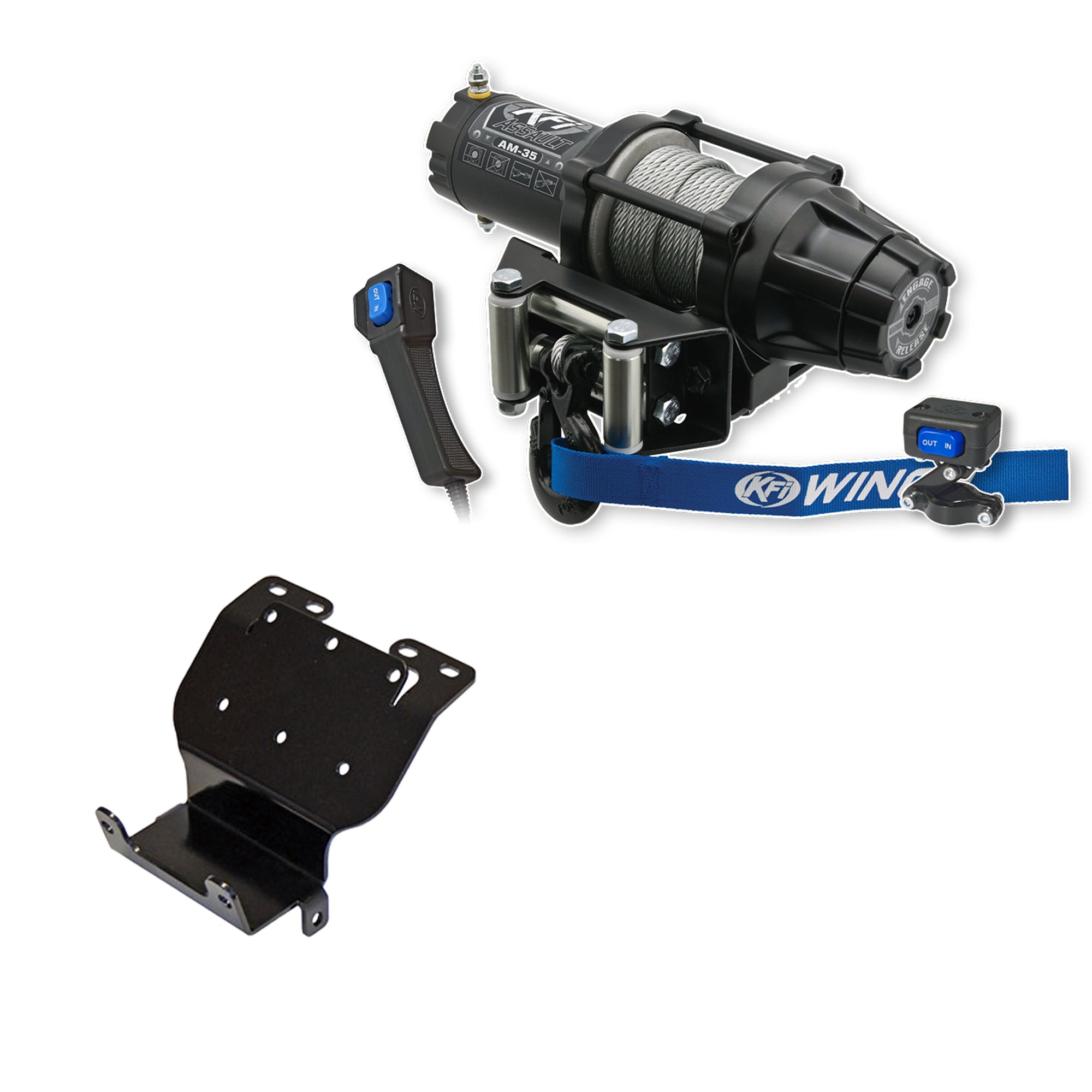 KFI Winch Kit For Honda TRX300 2x4, 4x4 1993-2000