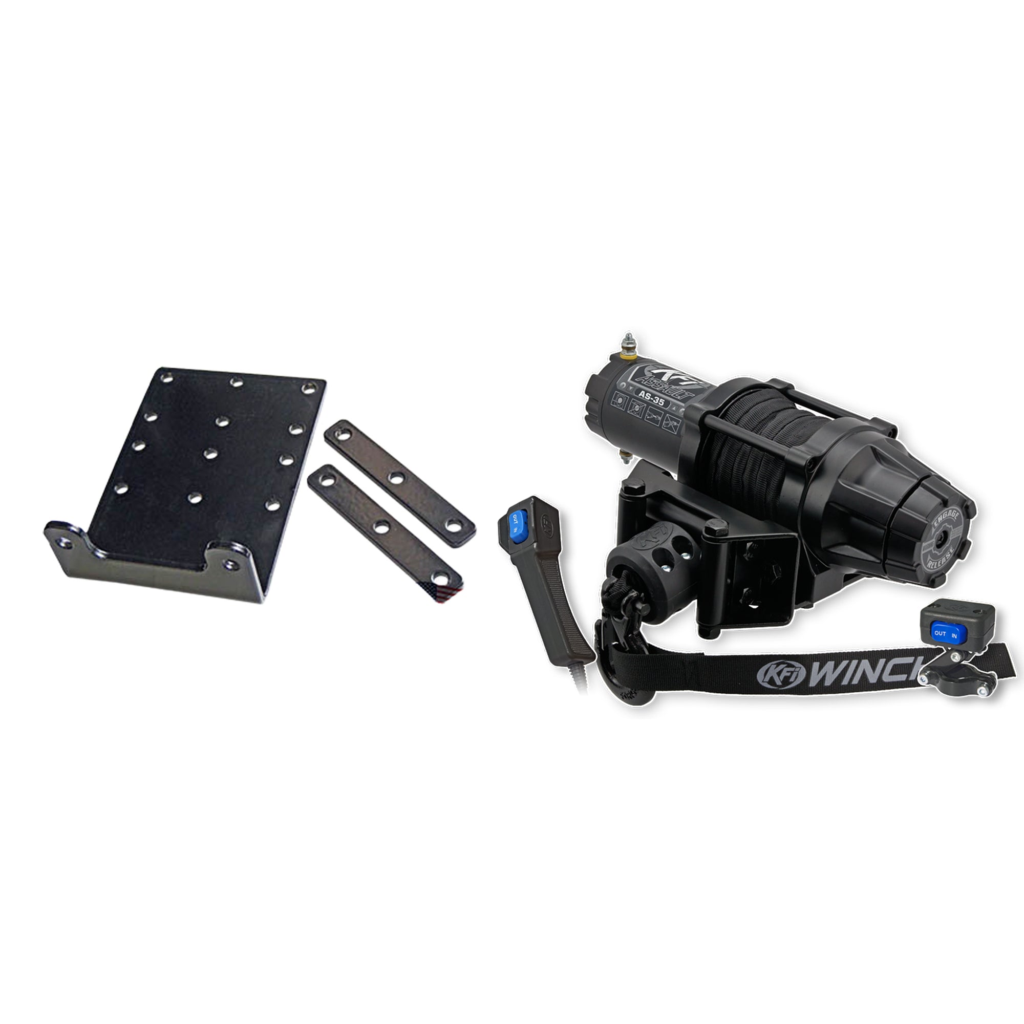 KFI Winch Kit For Kubota RTV900 / RTV1140 (w/2.00" Front Reciever) 09-Current