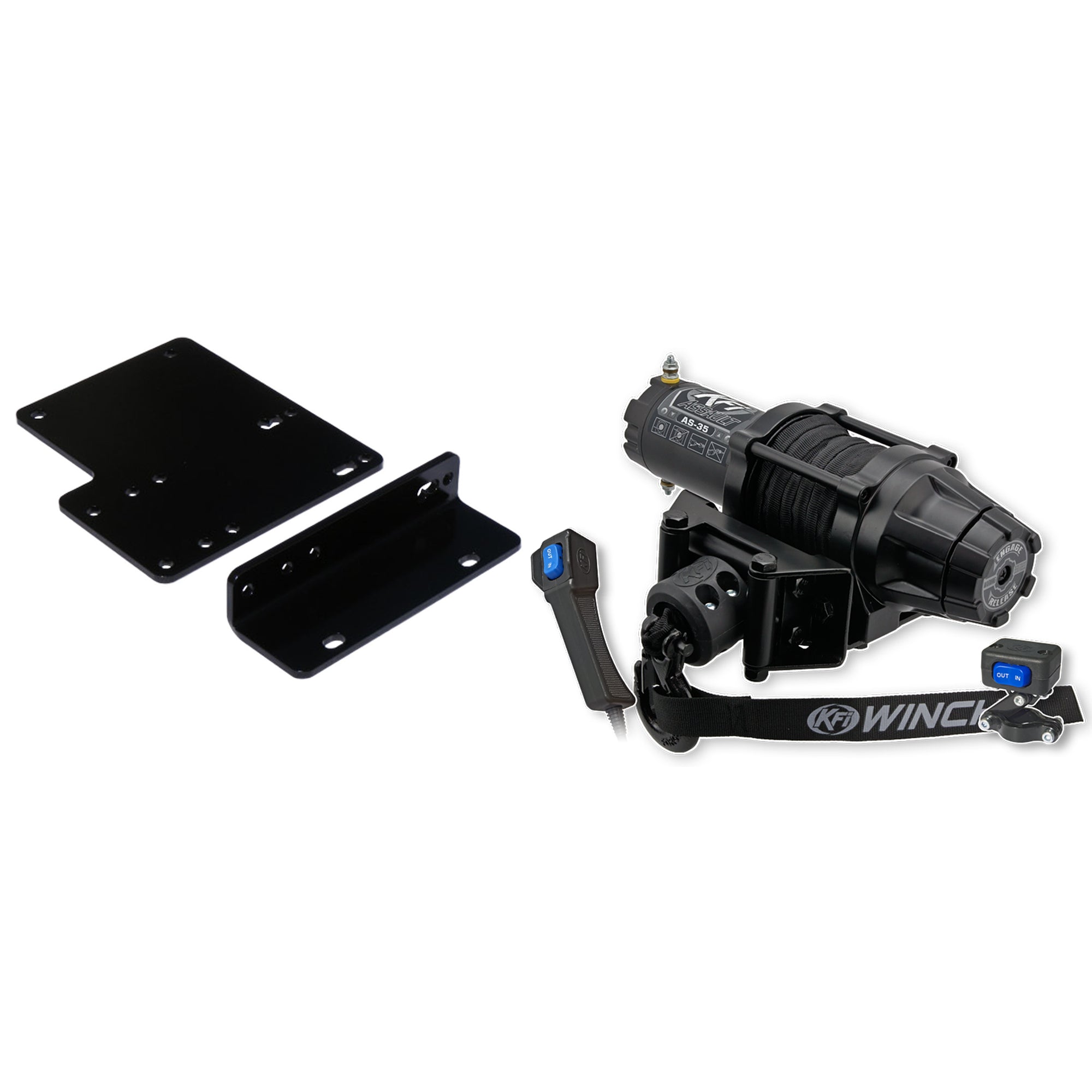 KFI Winch Kit For Kawasaki 4000/4010 Mule 4x4, 2x4 / Trans4x4 2014-2025