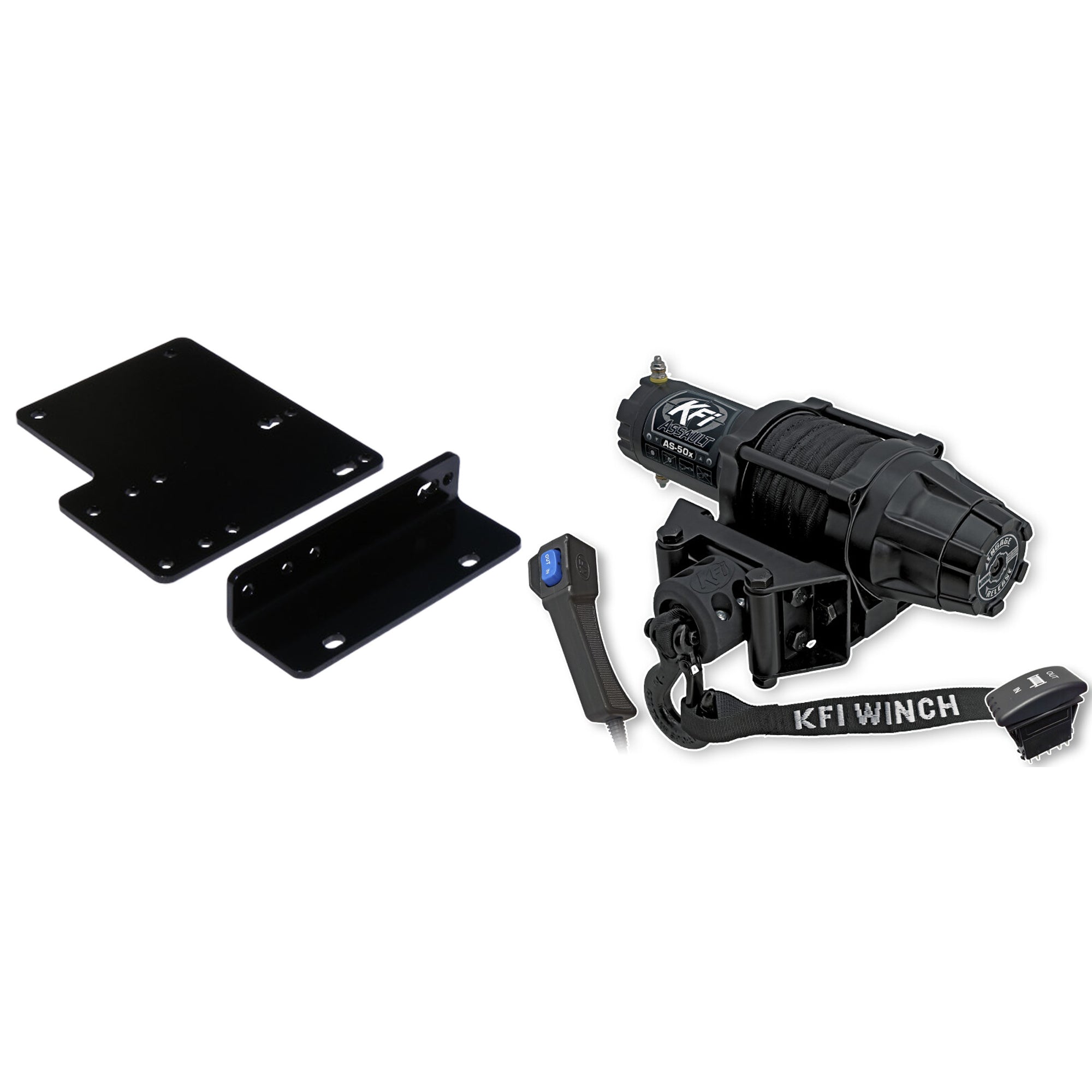 KFI Winch Kit For Kawasaki 4000/4010 Mule 4x4, 2x4 / Trans4x4 2014-2025
