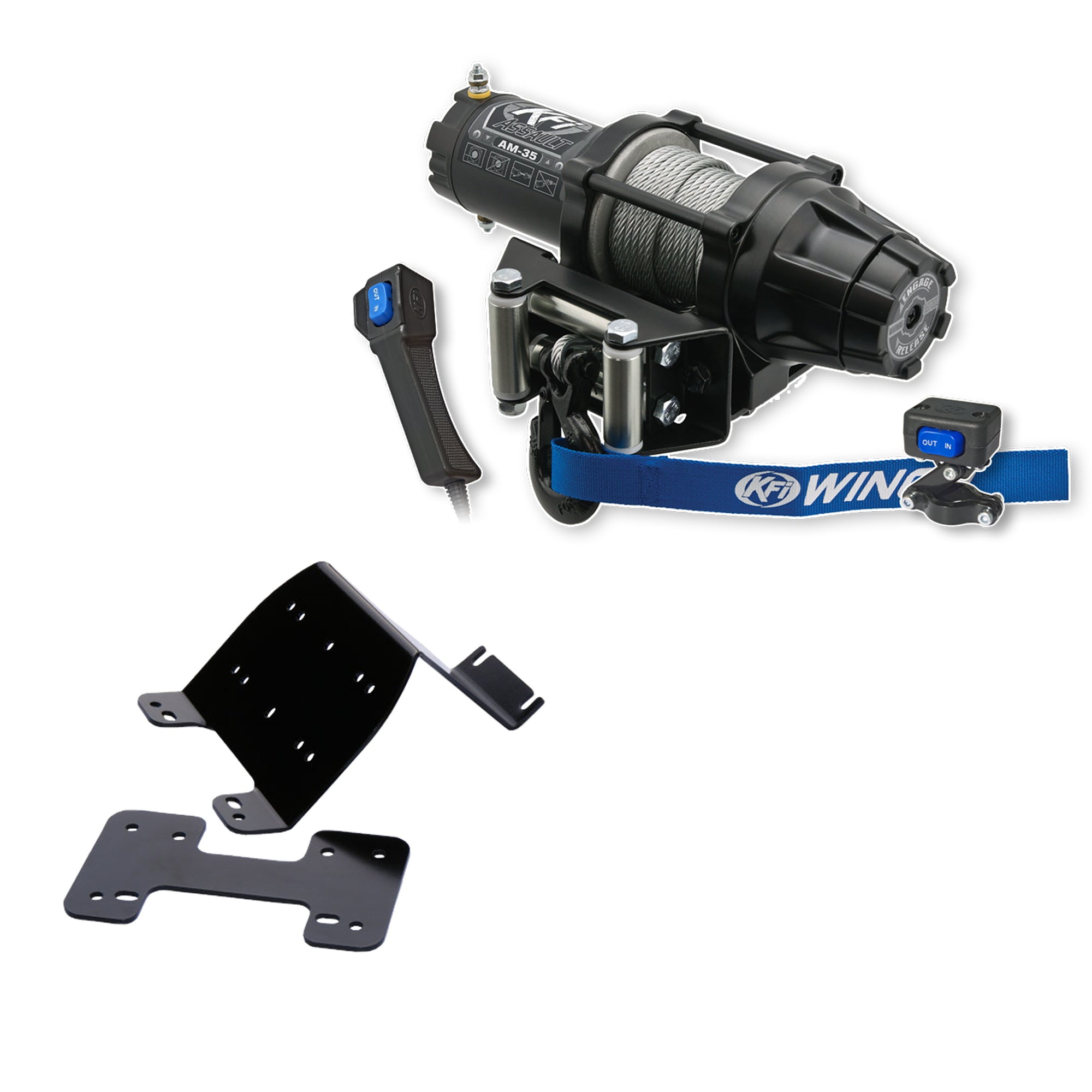 KFI Winch Kit For Honda Big Red 700 MUV 2009-2013