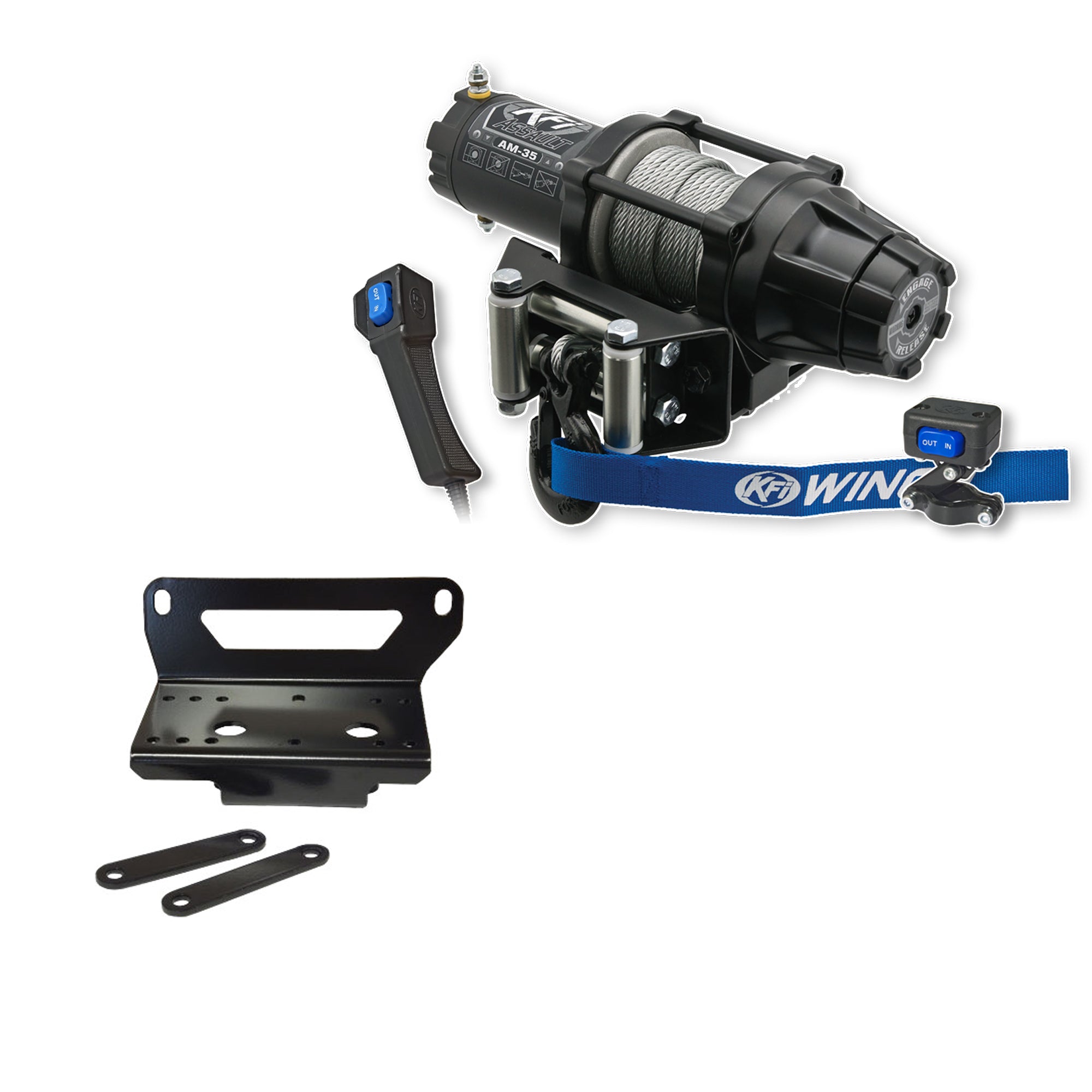 KFI Winch Kit For John Deere Gator XUV 550 ALL